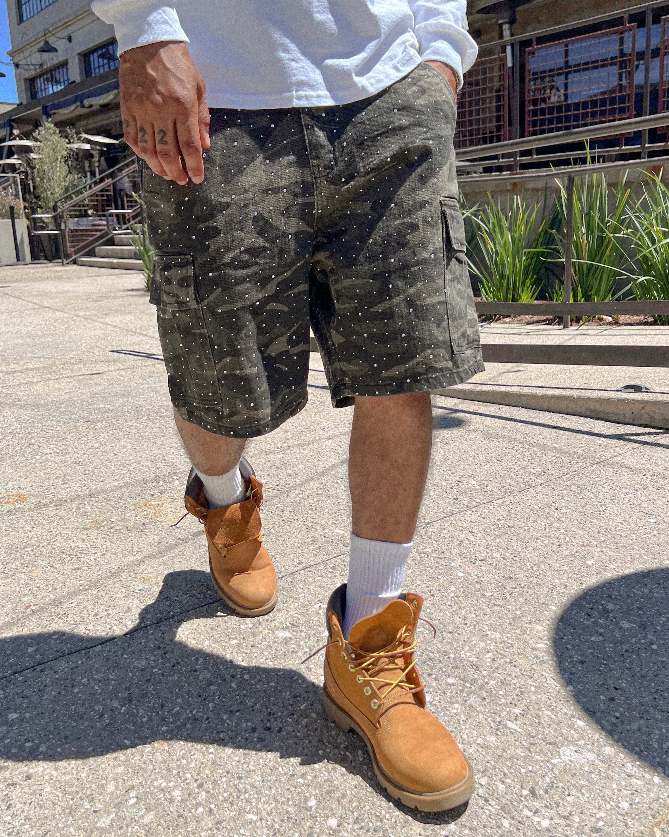 Crystal Camo Shorts – Shine From the Ground Up