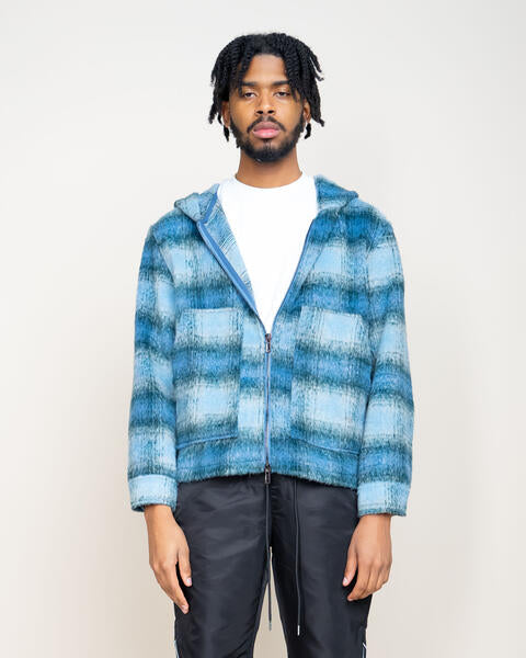 EPTM Mohair Flannel Jacket - Blue