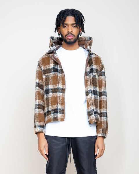 EPTM Mohair Flannel Jacket - Brown