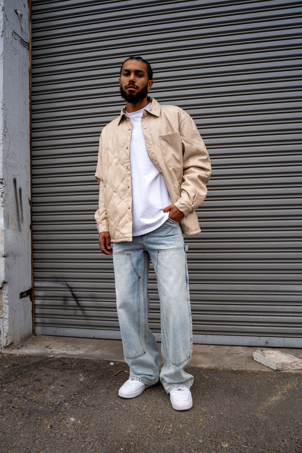 EPTM Orion Puffer Shirt - Cream