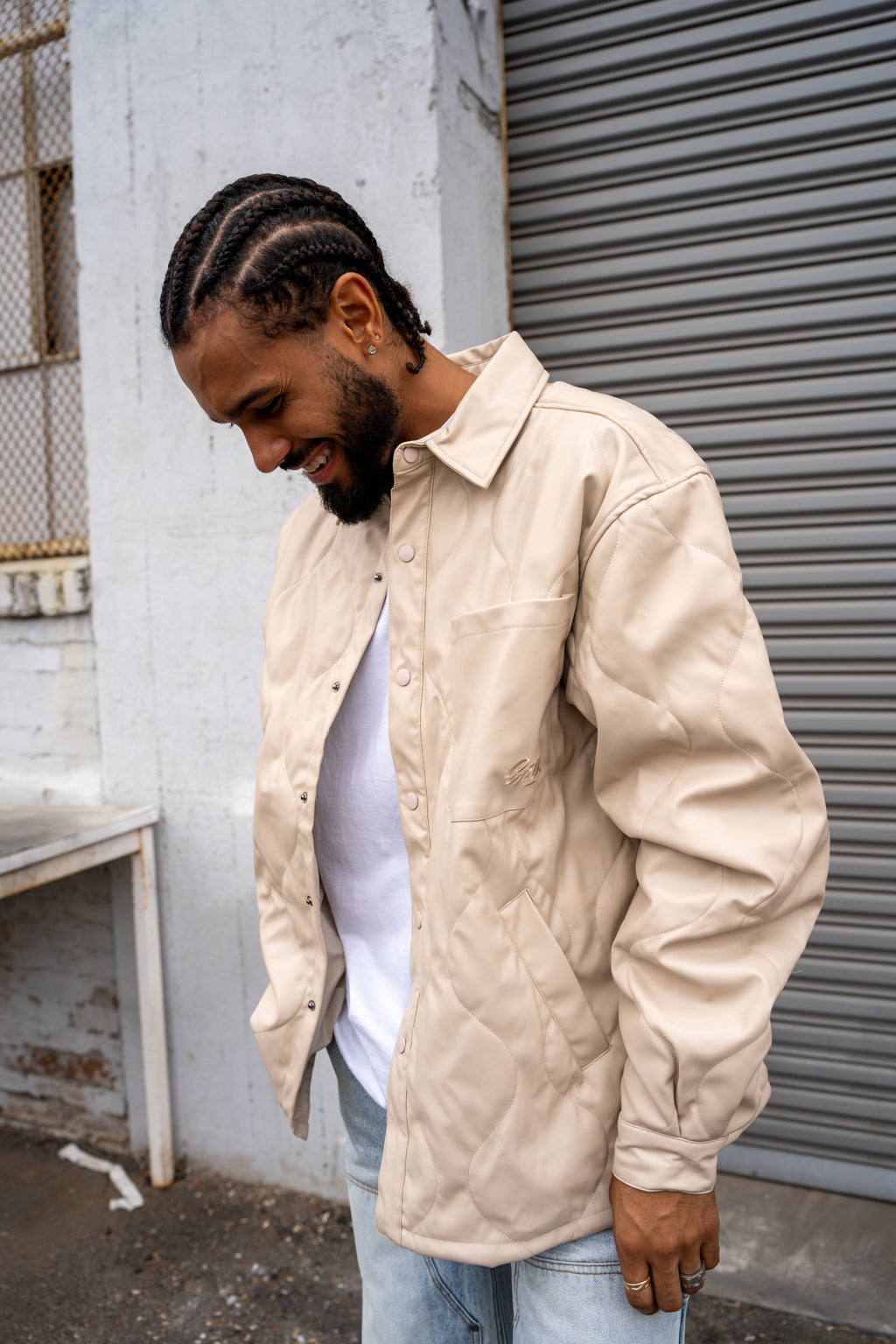 EPTM Orion Puffer Shirt - Cream