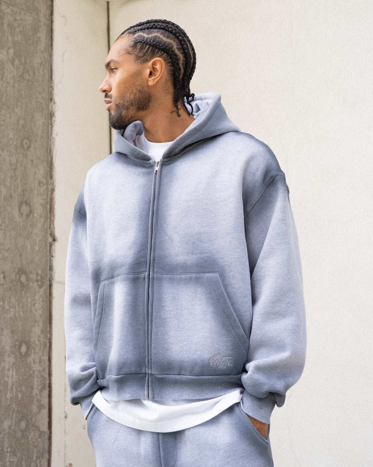 EPTM Baylor Zip Up Hoodie - Heather Grey