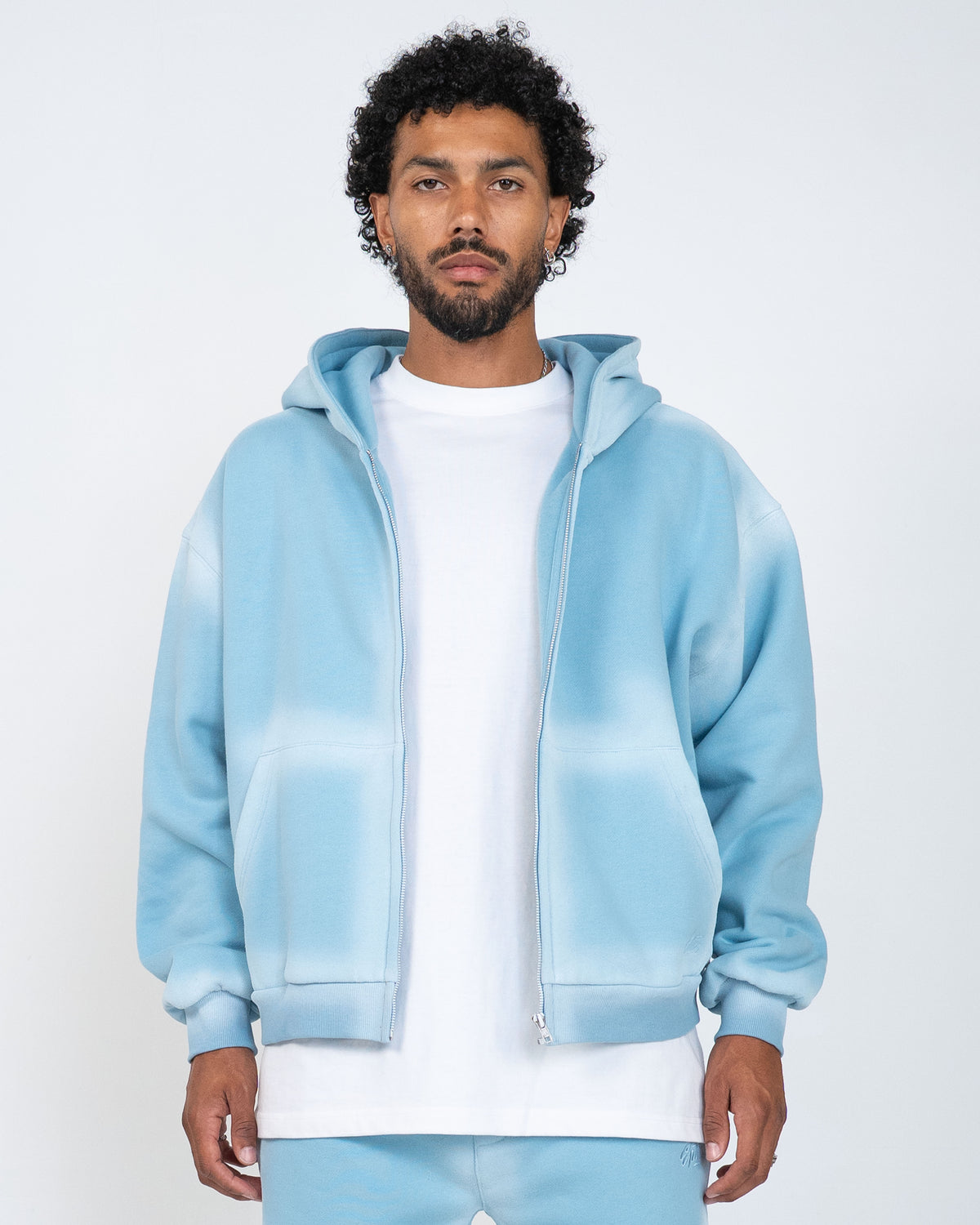 EPTM Baylor Zip Up Hoodie - Sky Blue