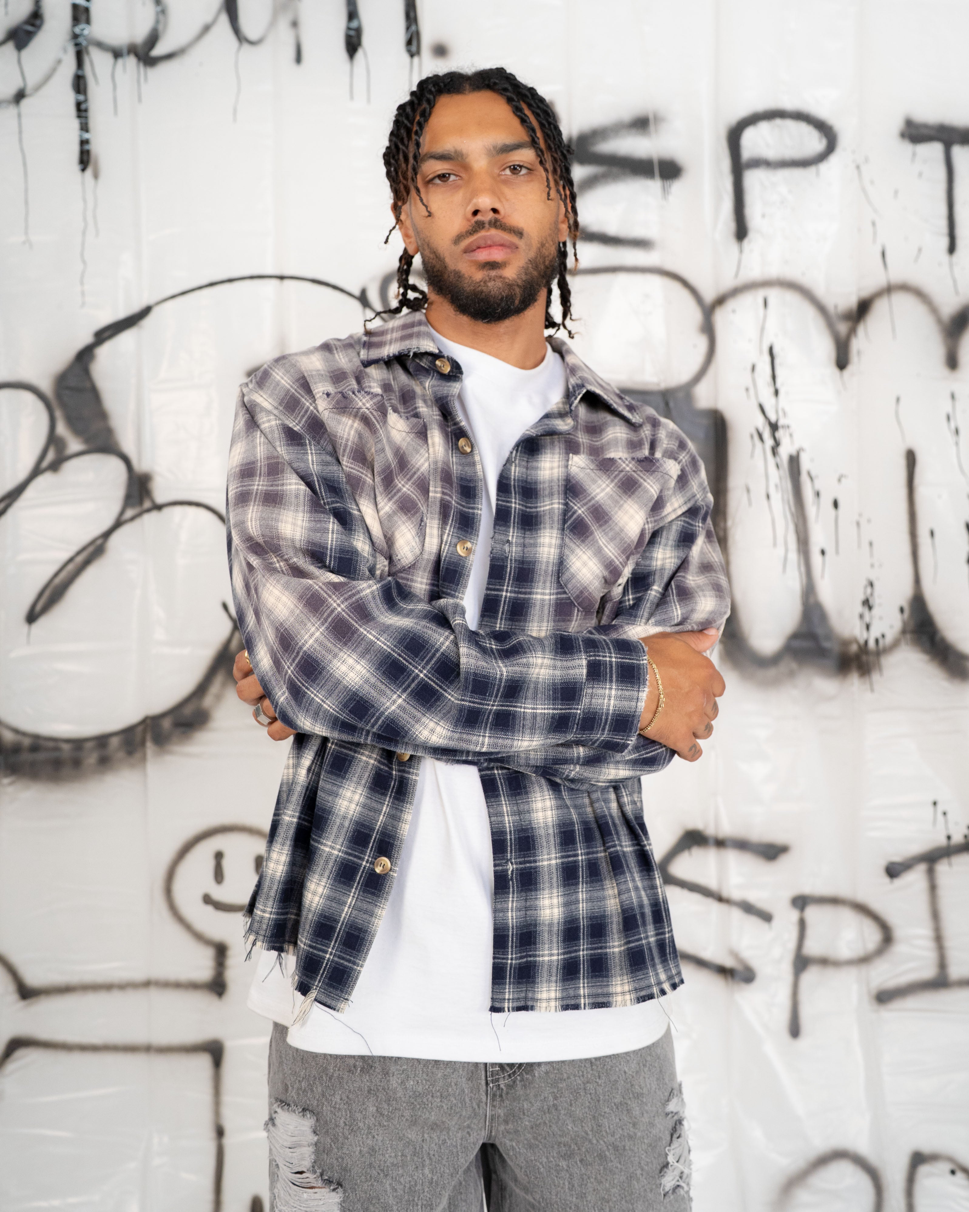 EPTM Bleached Flannels - Navy