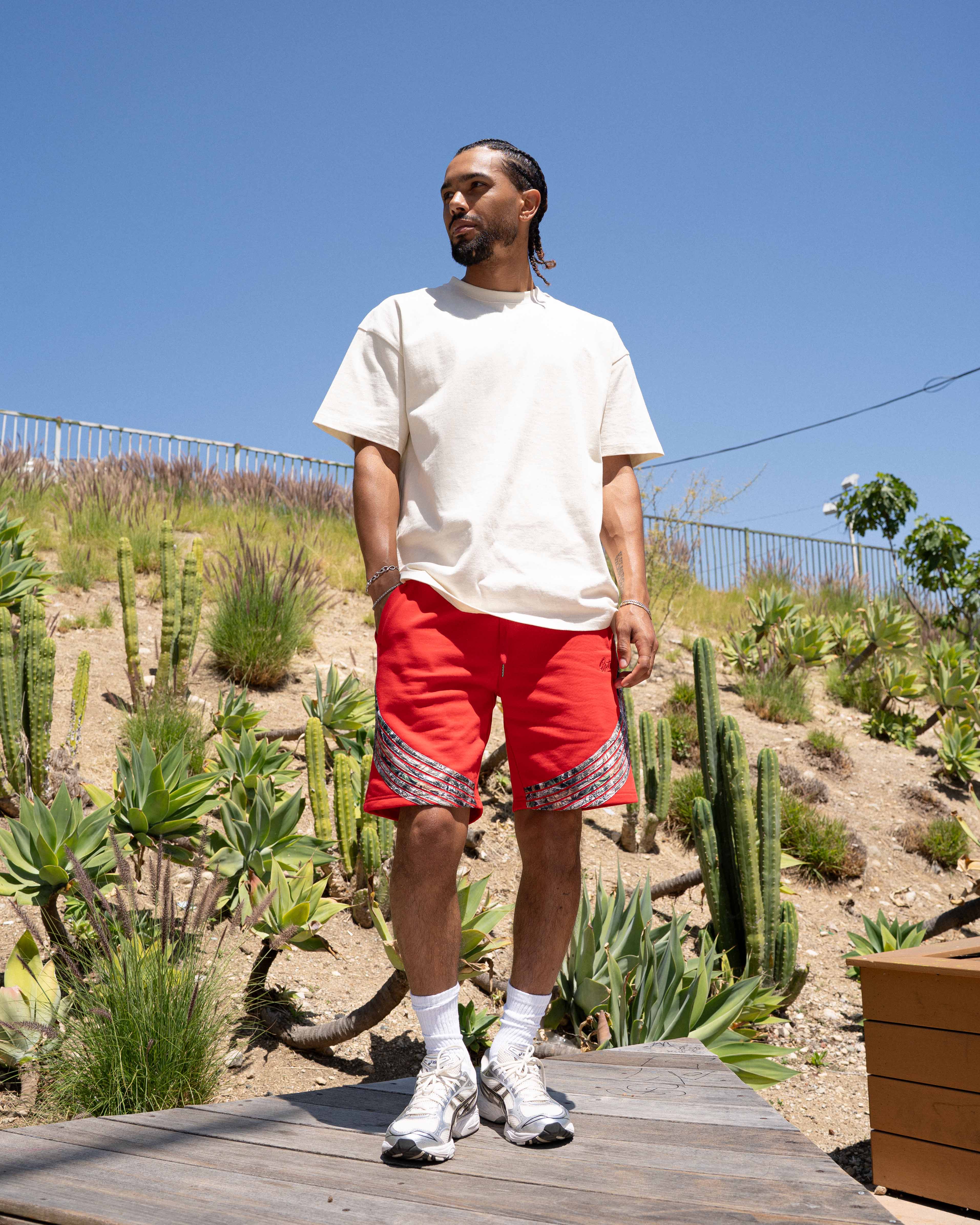 EPTM CAMO HIGHLAND SHORTS - RED