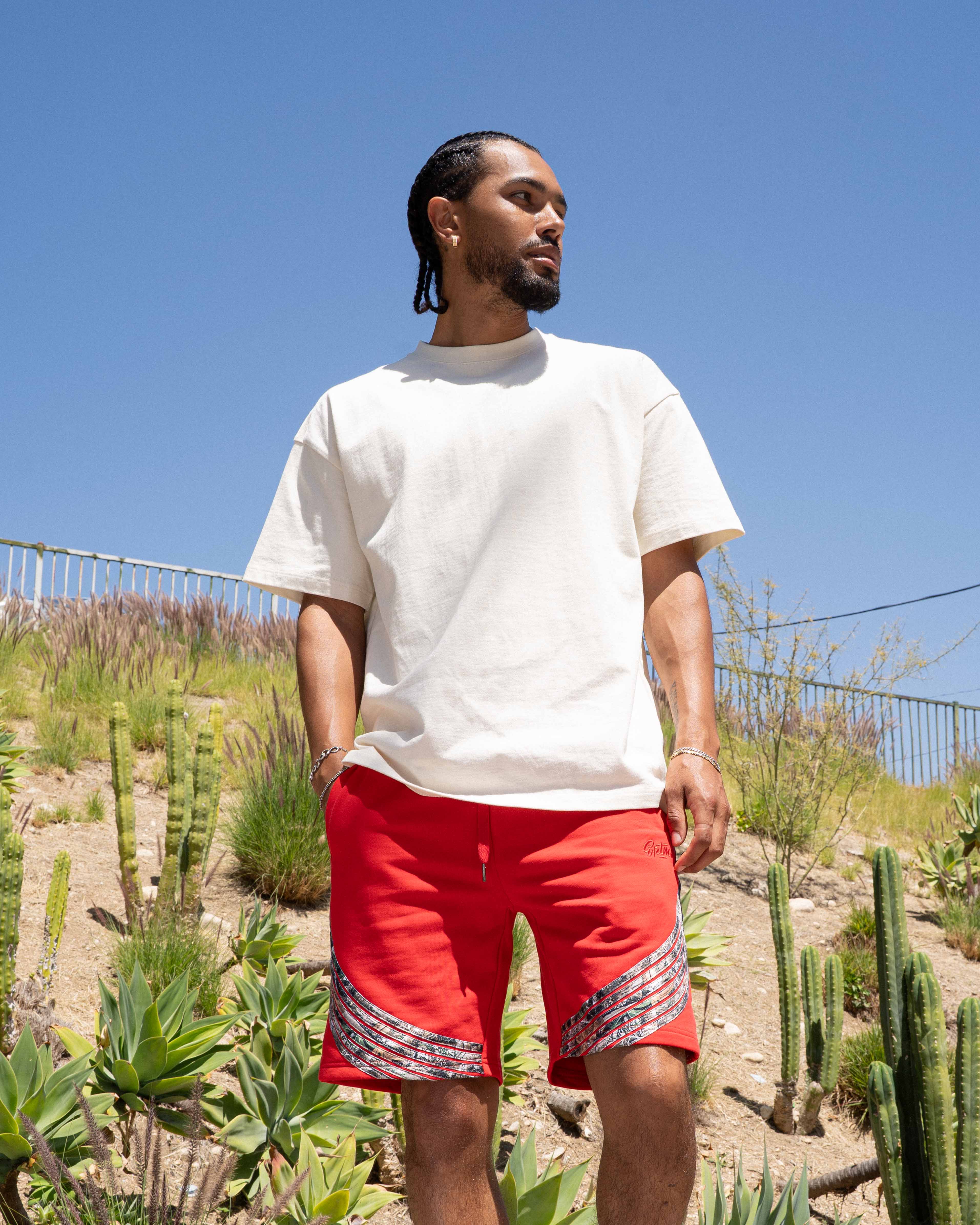 EPTM CAMO HIGHLAND SHORTS - RED