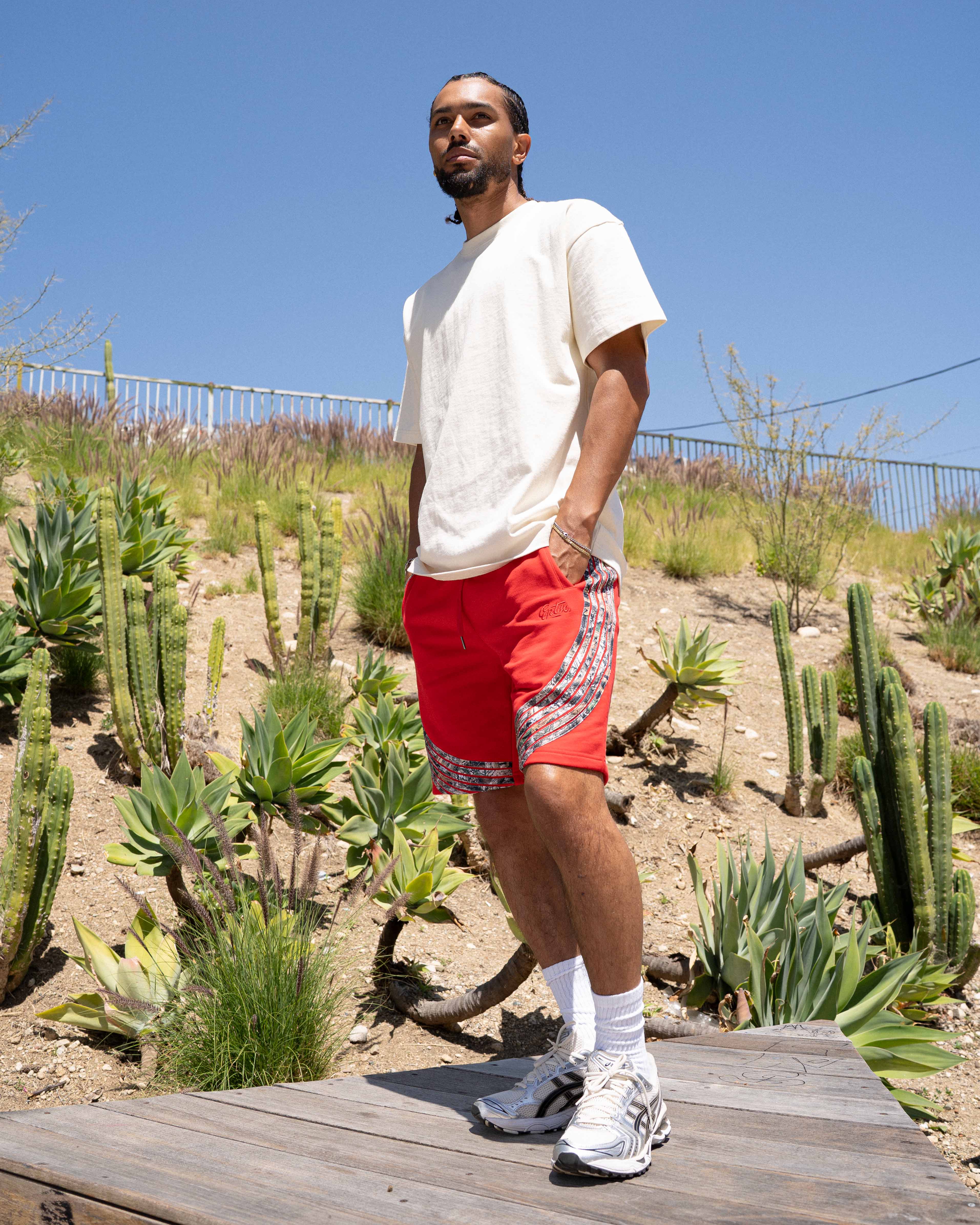 EPTM CAMO HIGHLAND SHORTS - RED