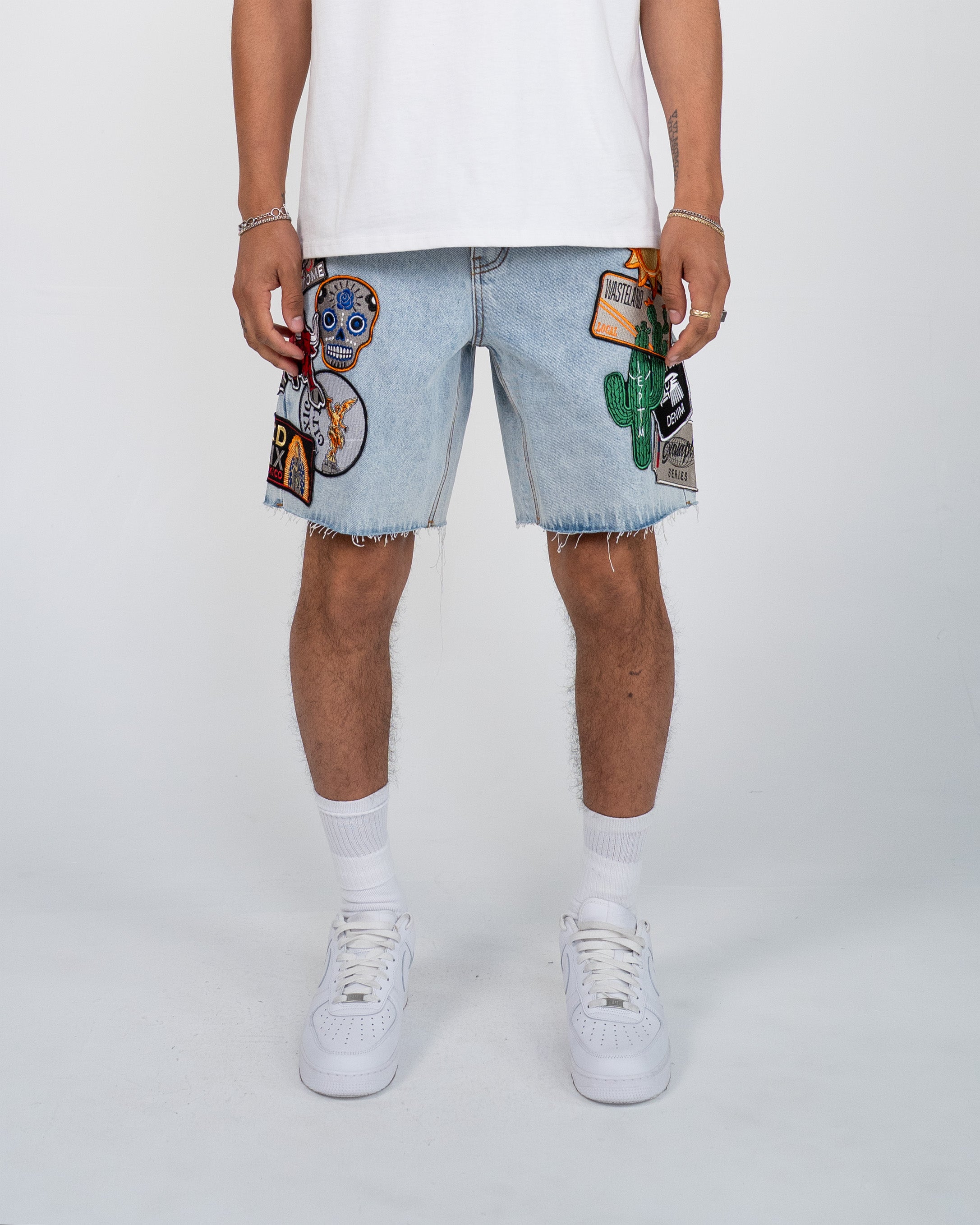 EPTM DIO DENIM SHORTS - BLUE