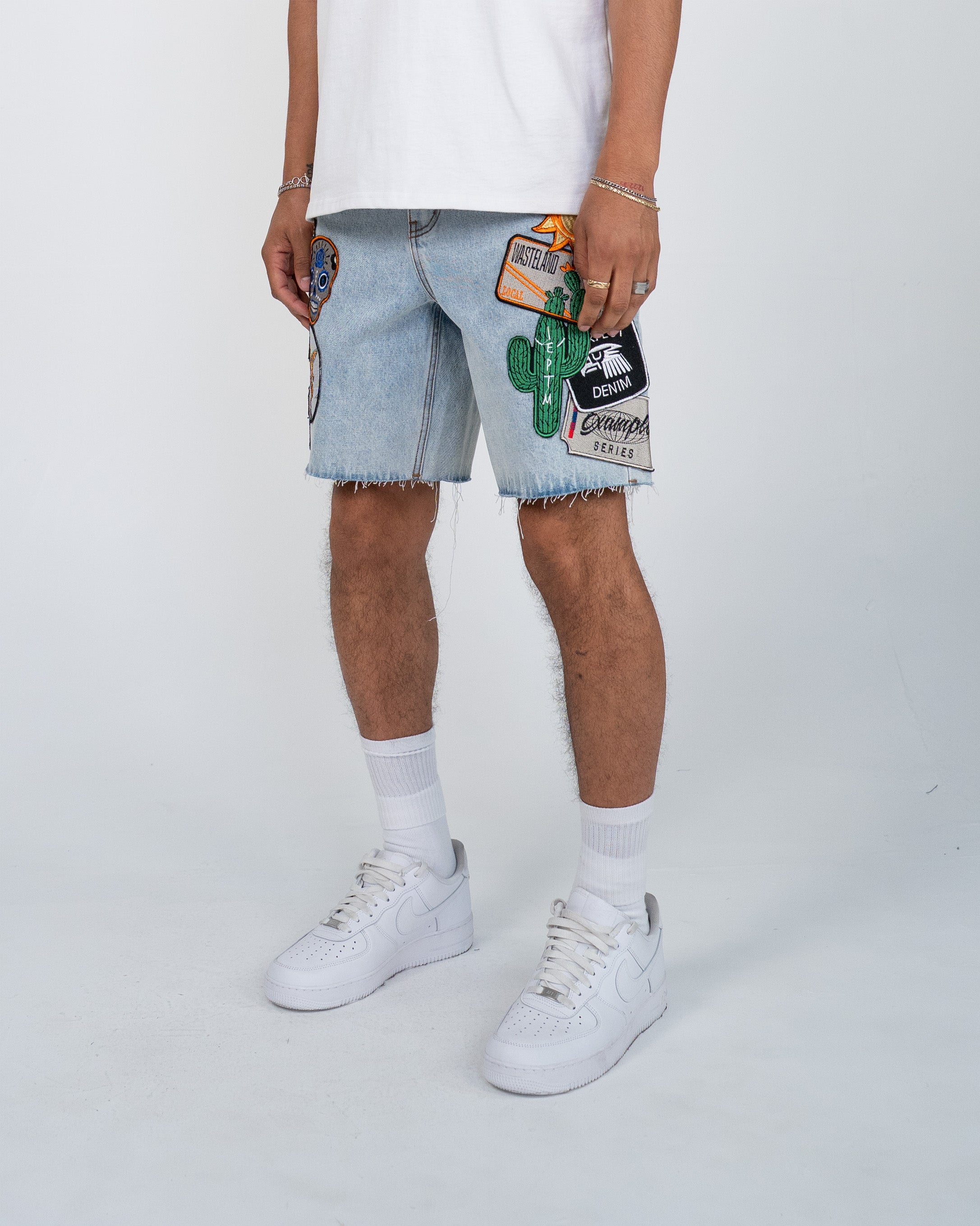 EPTM DIO DENIM SHORTS - BLUE