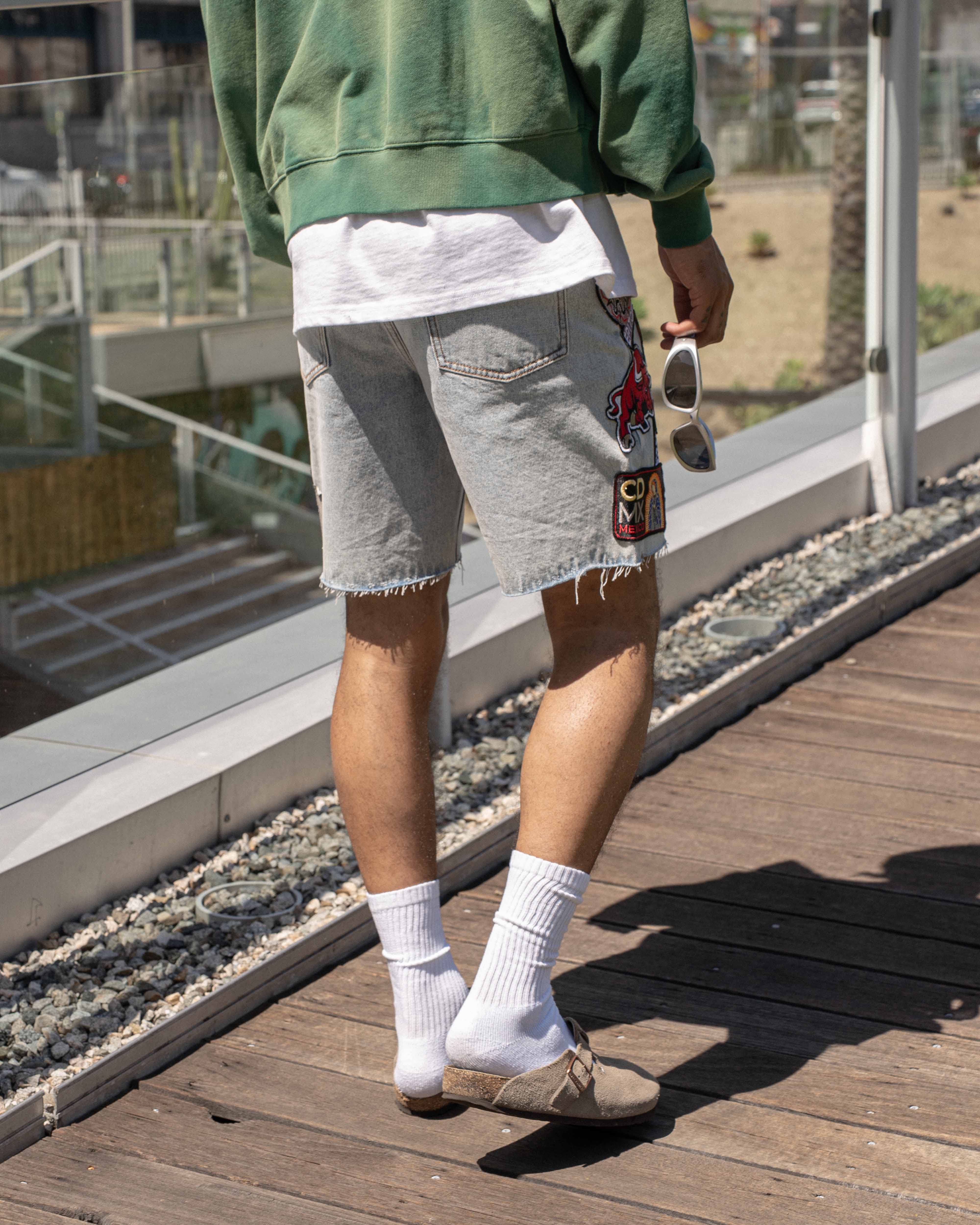 EPTM DIO DENIM SHORTS - BLUE