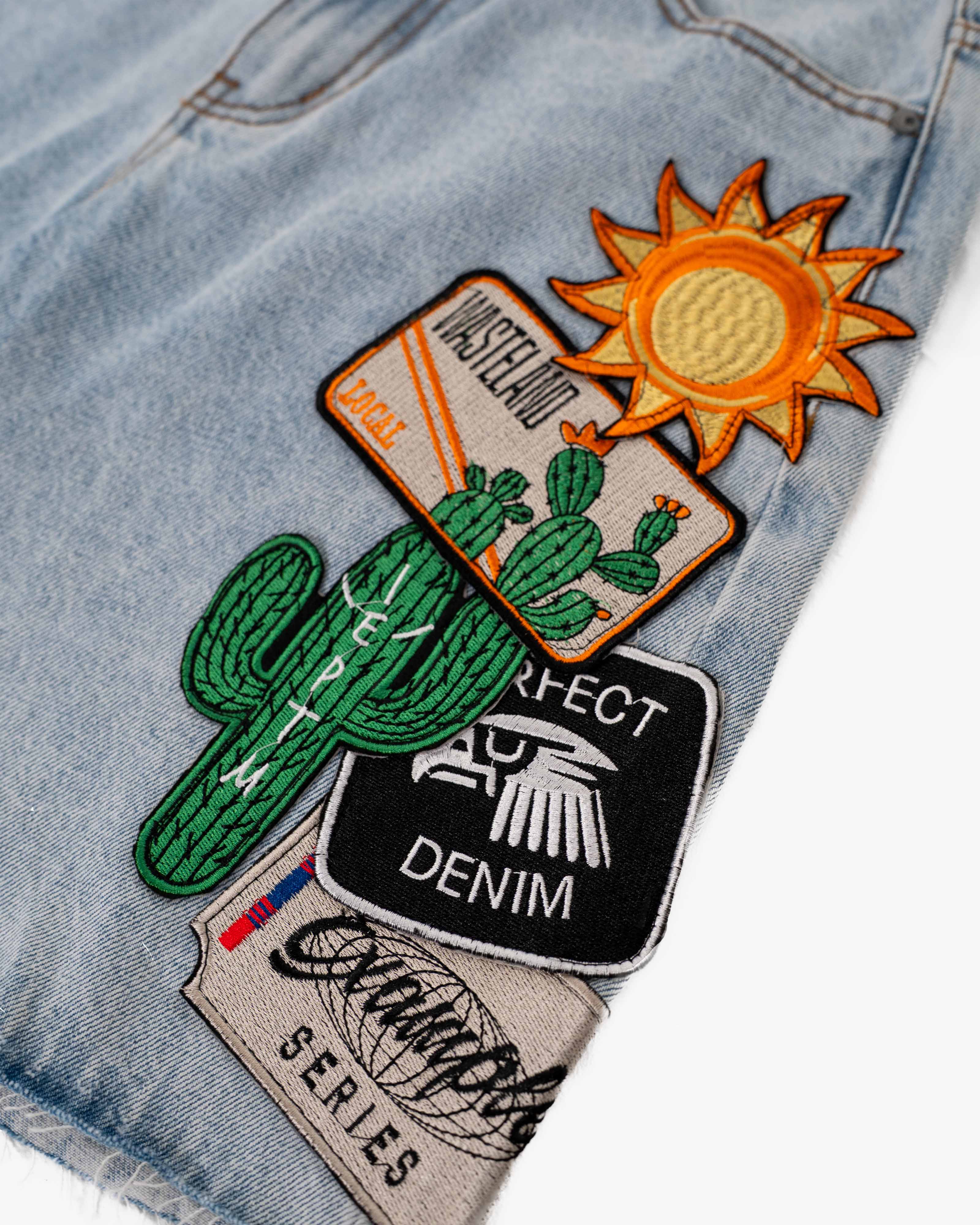 EPTM DIO DENIM SHORTS - BLUE