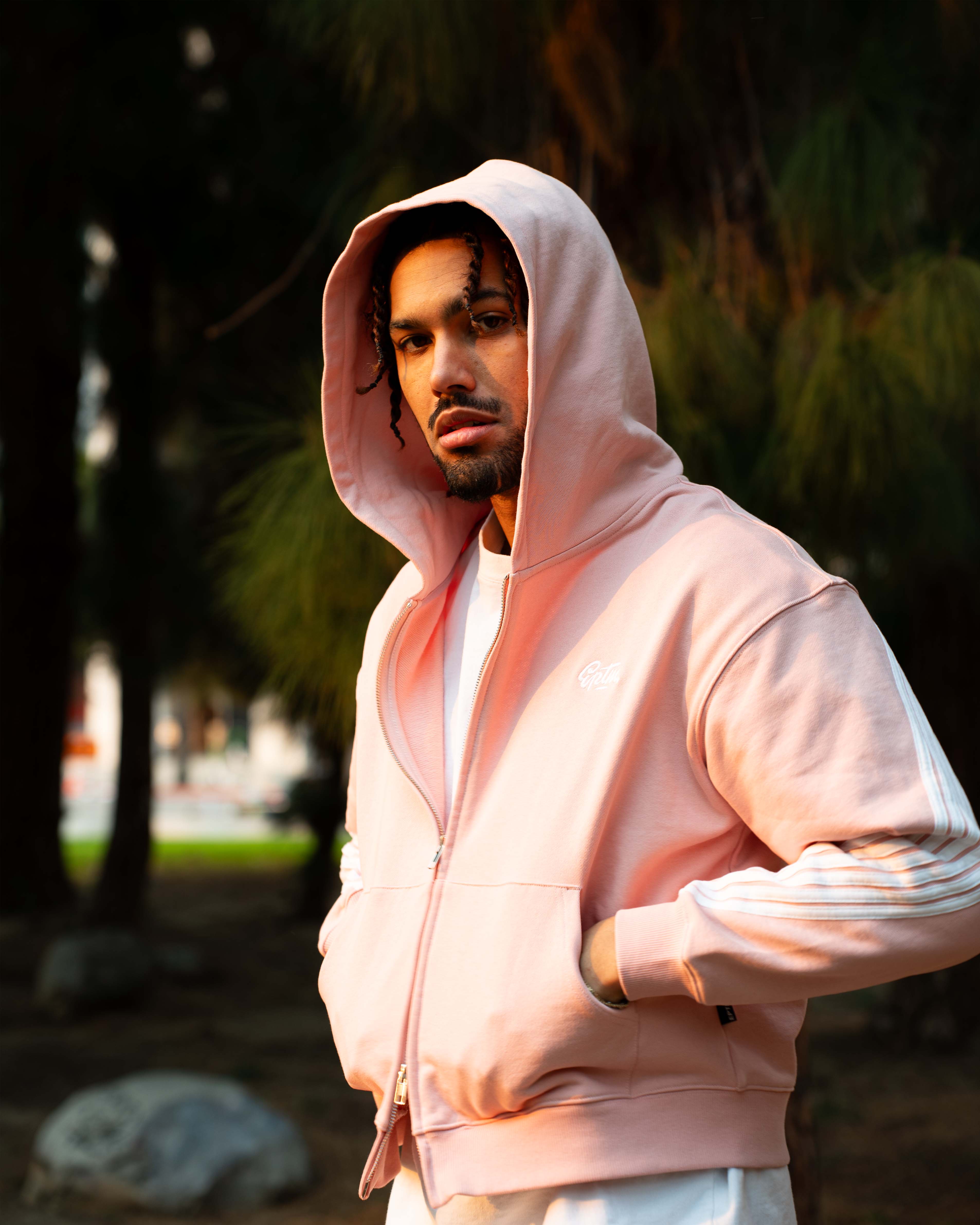 EPTM HIGHLAND ZIP UP HOODIE - PINK