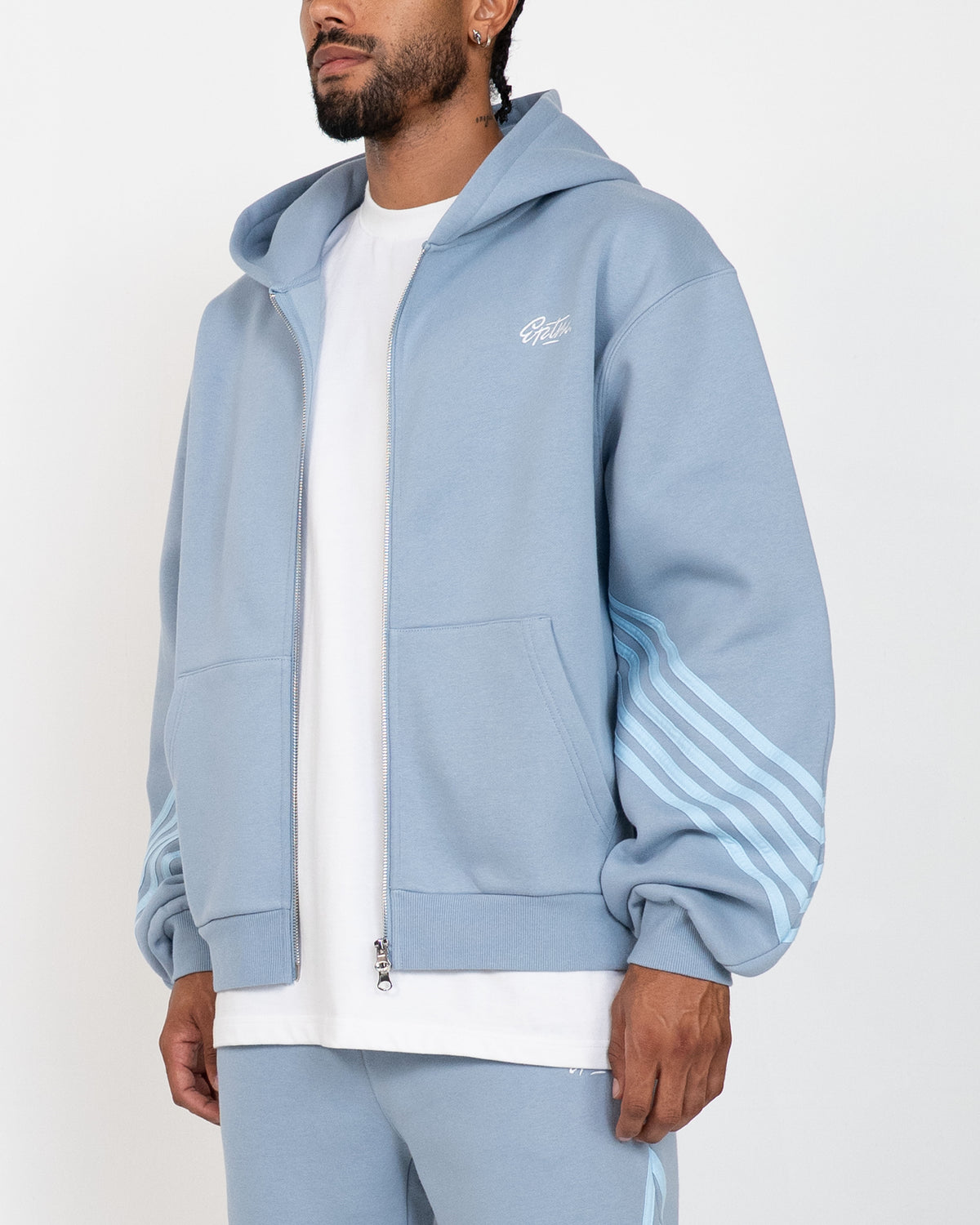 EPTM Highline Zip Up Hoodie - Dusty Blue