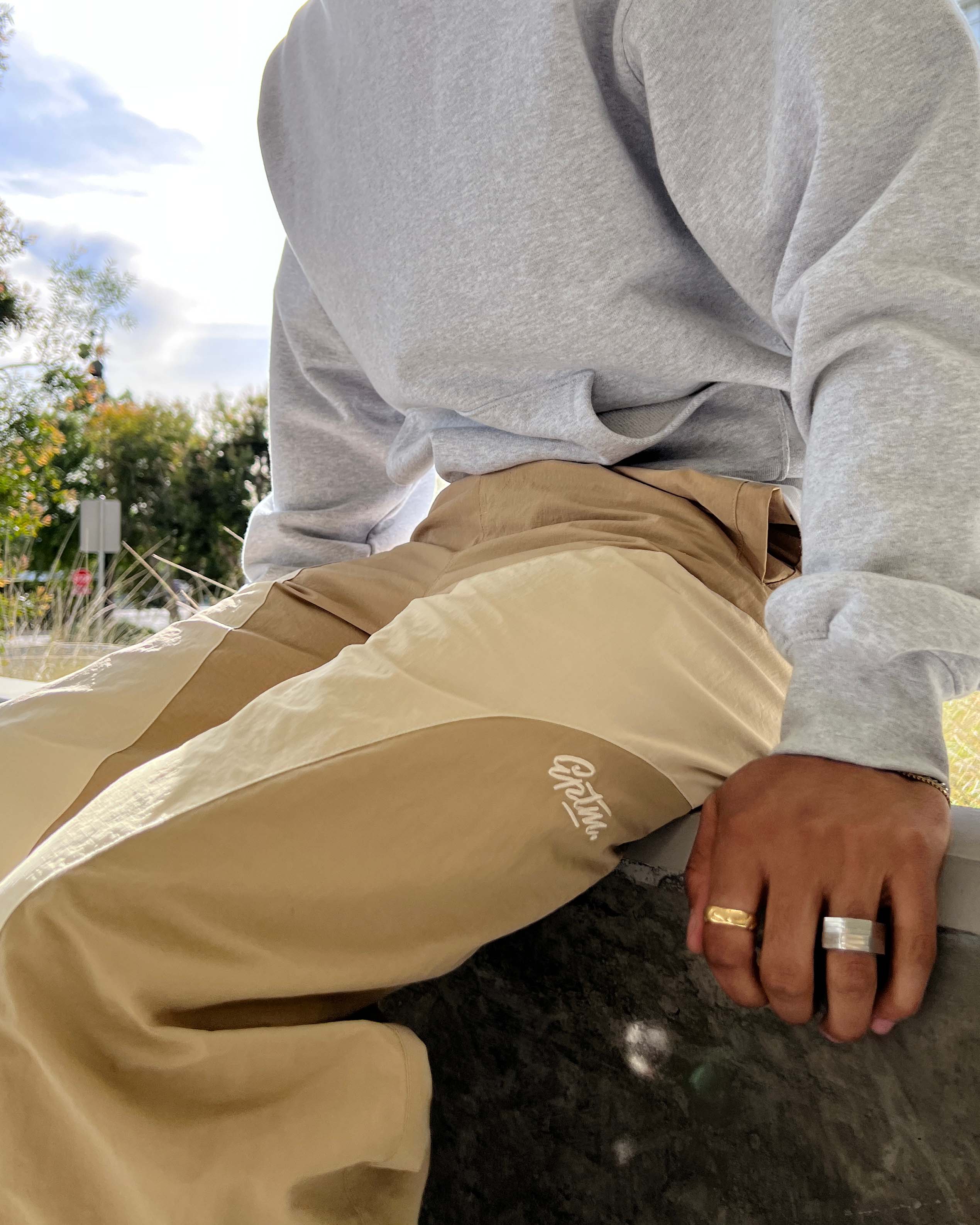 EPTM INNIE TRACK PANTS - KHAKI