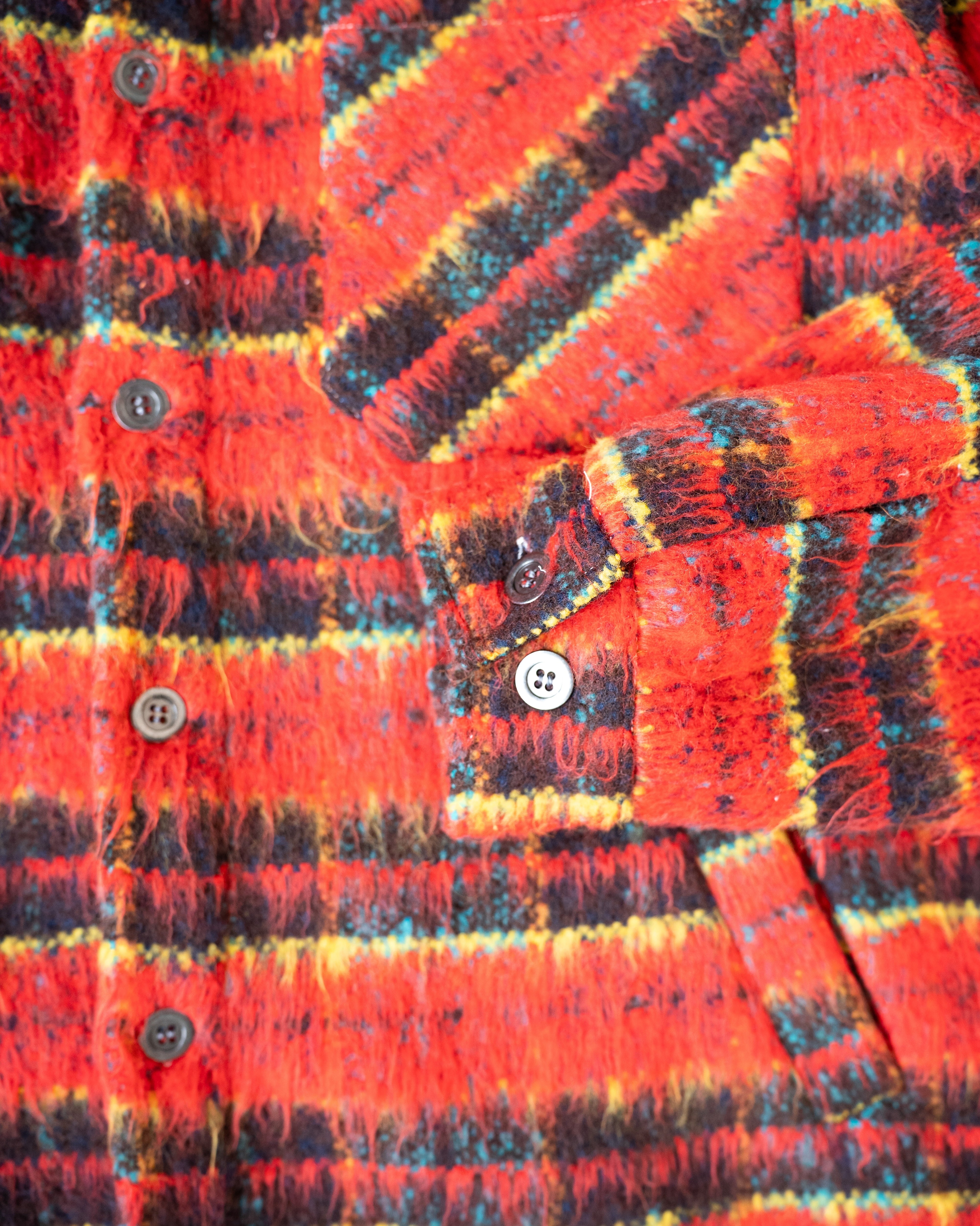 EPTM SIDE SLIT FLANNEL-TOMATO
