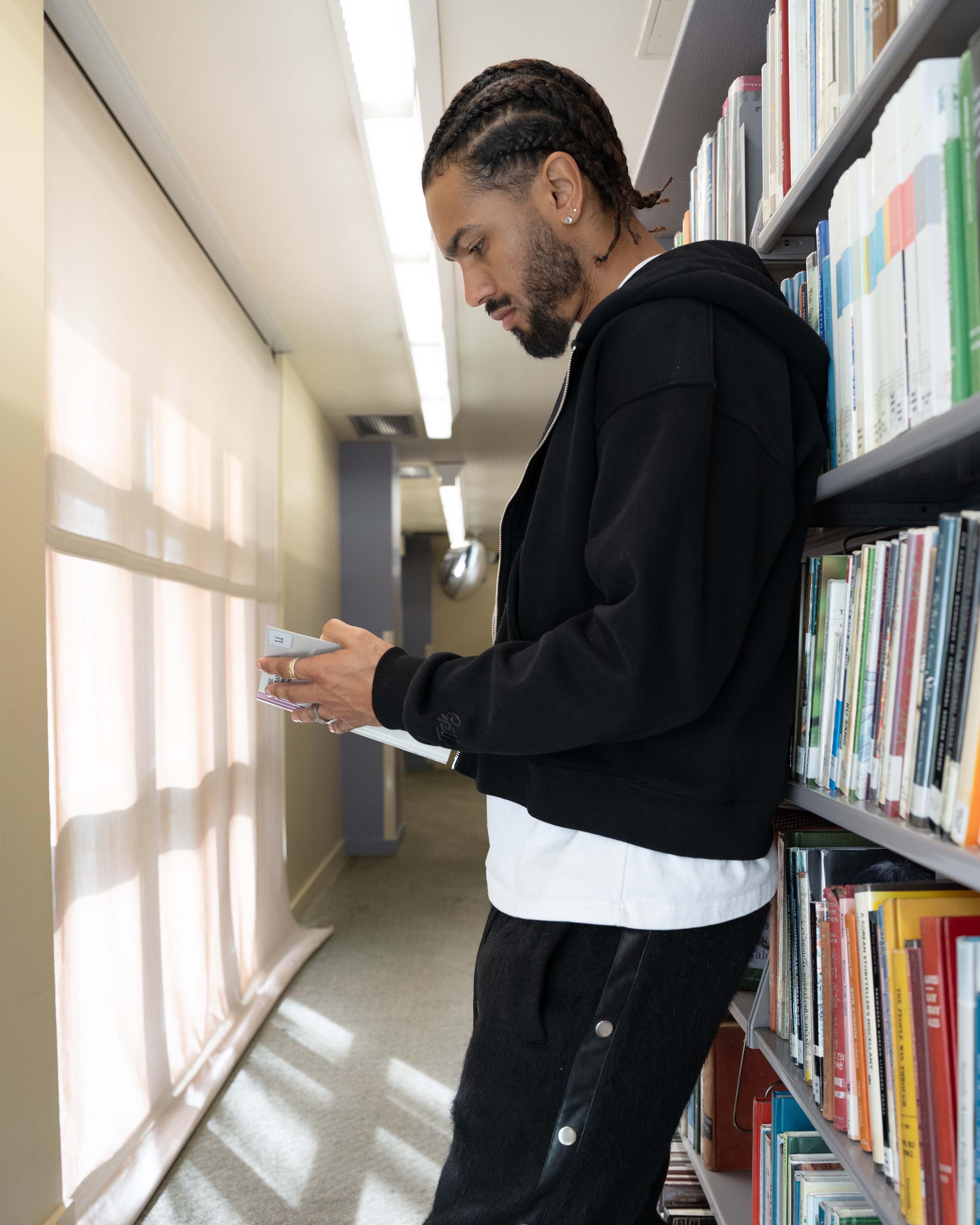 Mohair Snap Pants - Black