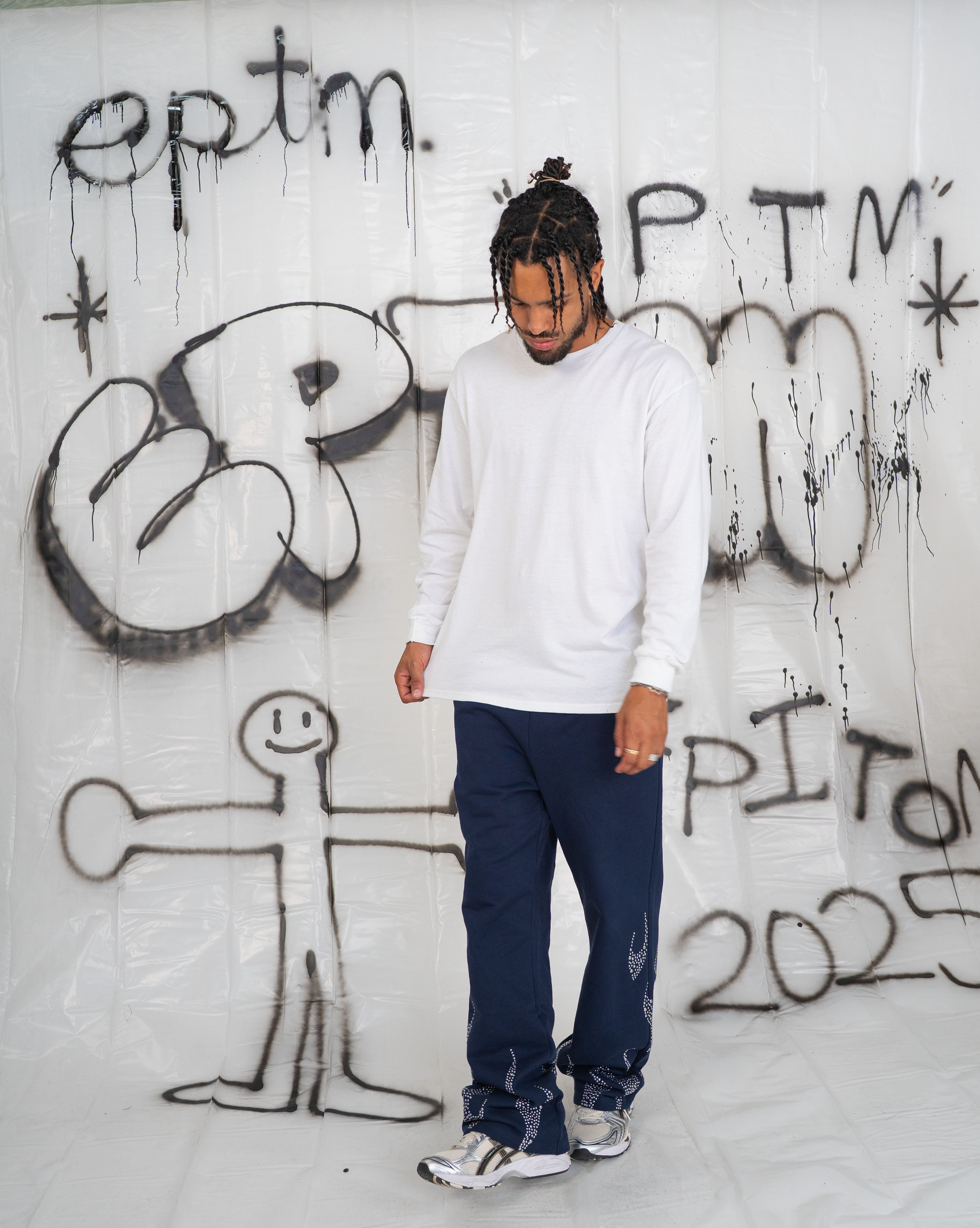 EPTM Metal Flame Pants - Navy