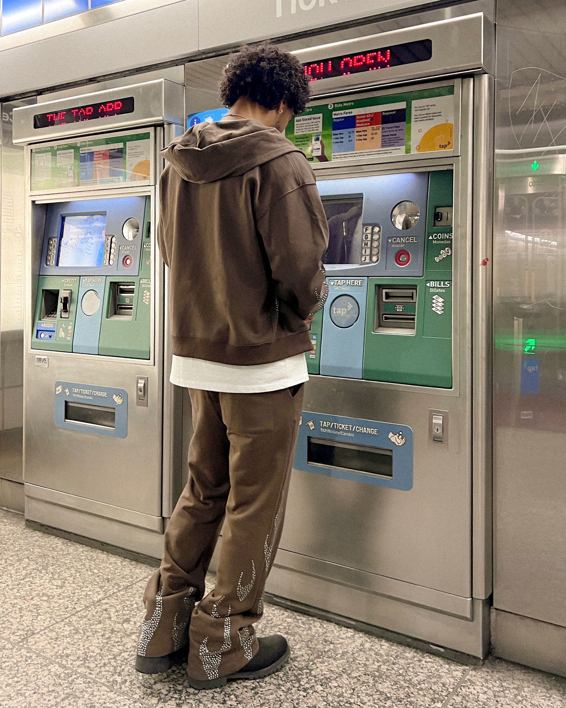 EPTM Metal Flame Pants - Brown