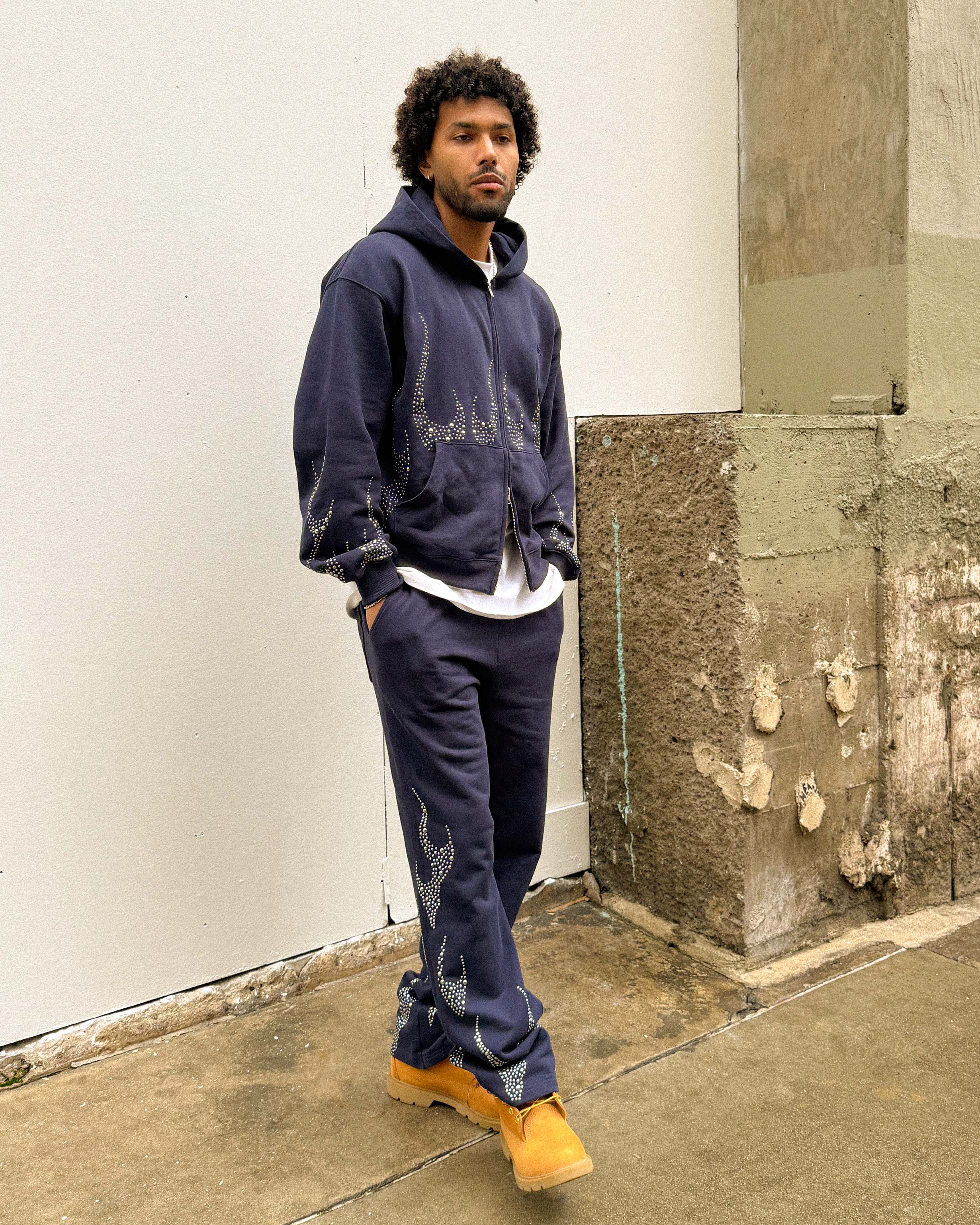 EPTM Metal Flame Pants - Navy