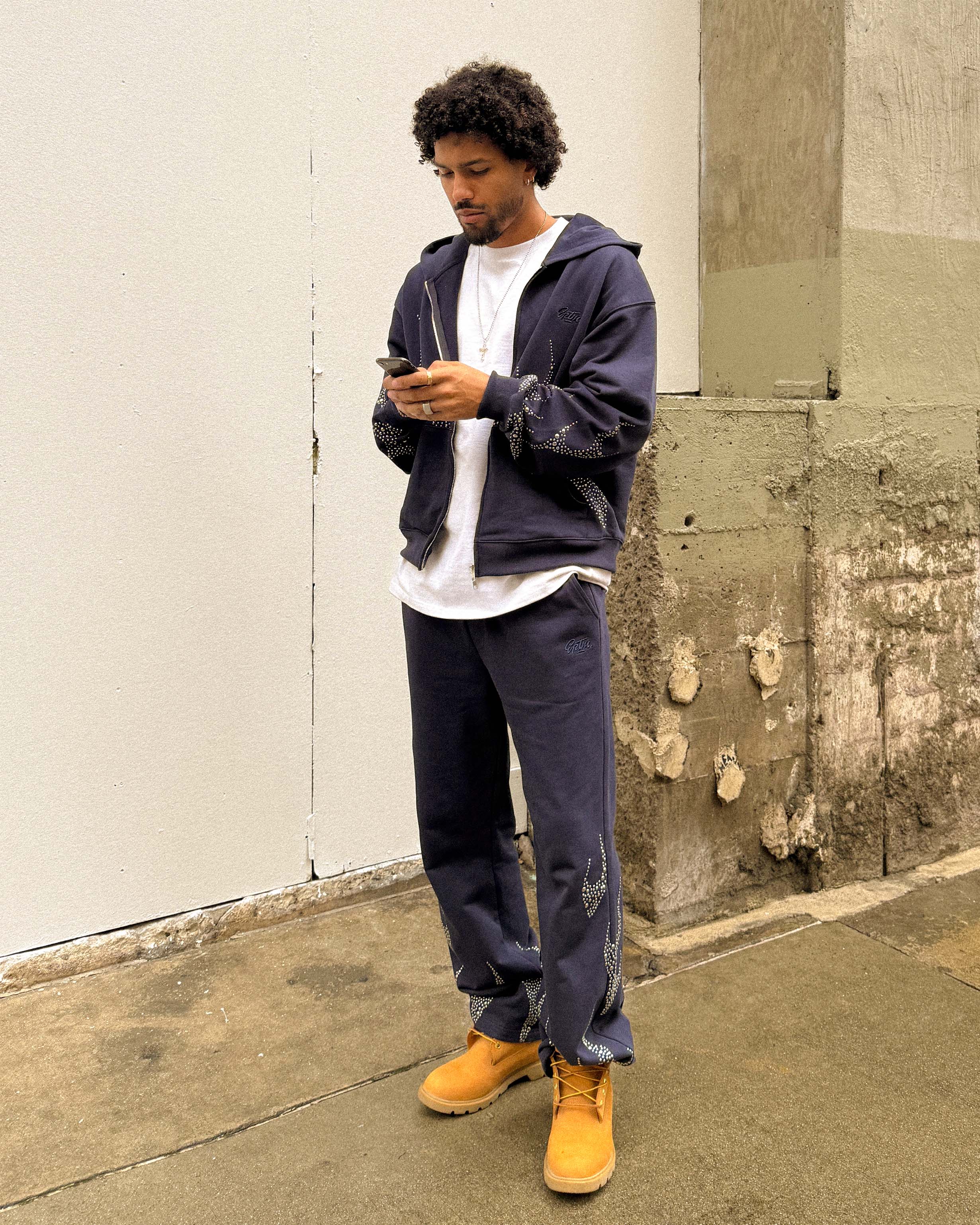 EPTM Metal Flame Pants - Navy