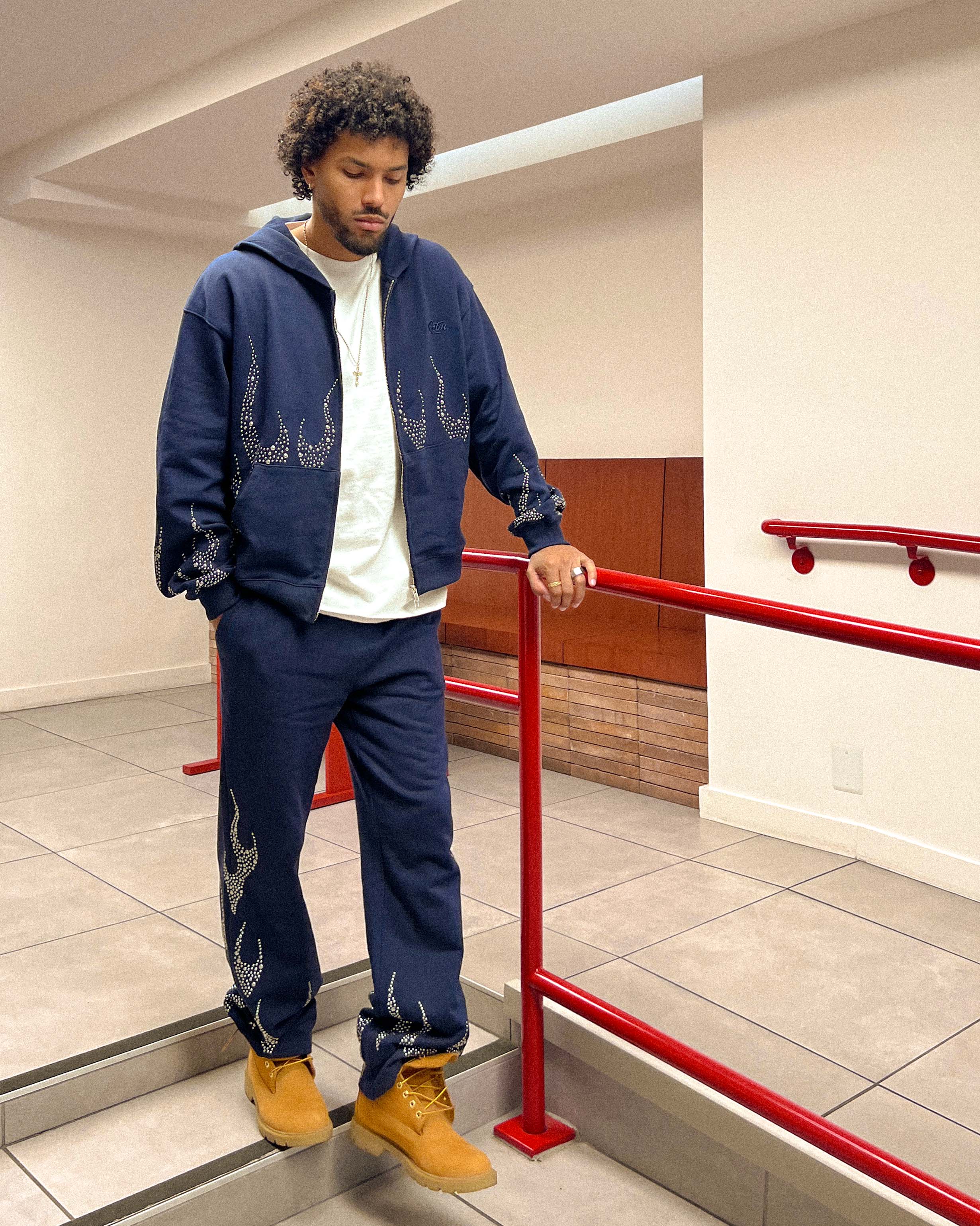 EPTM Metal Flame Pants - Navy