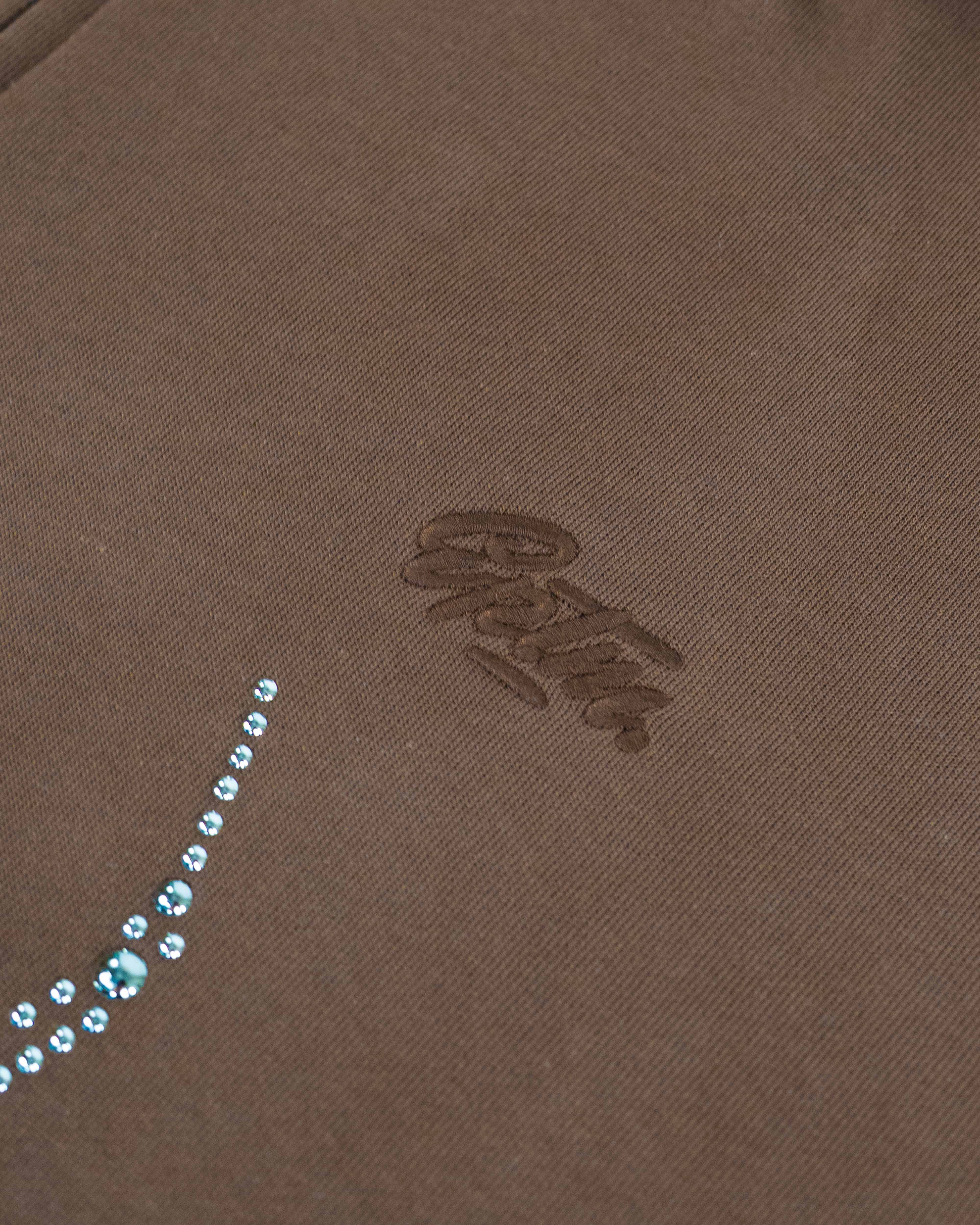 EPTM Metal Flame Zip Up Hoodie - Brown