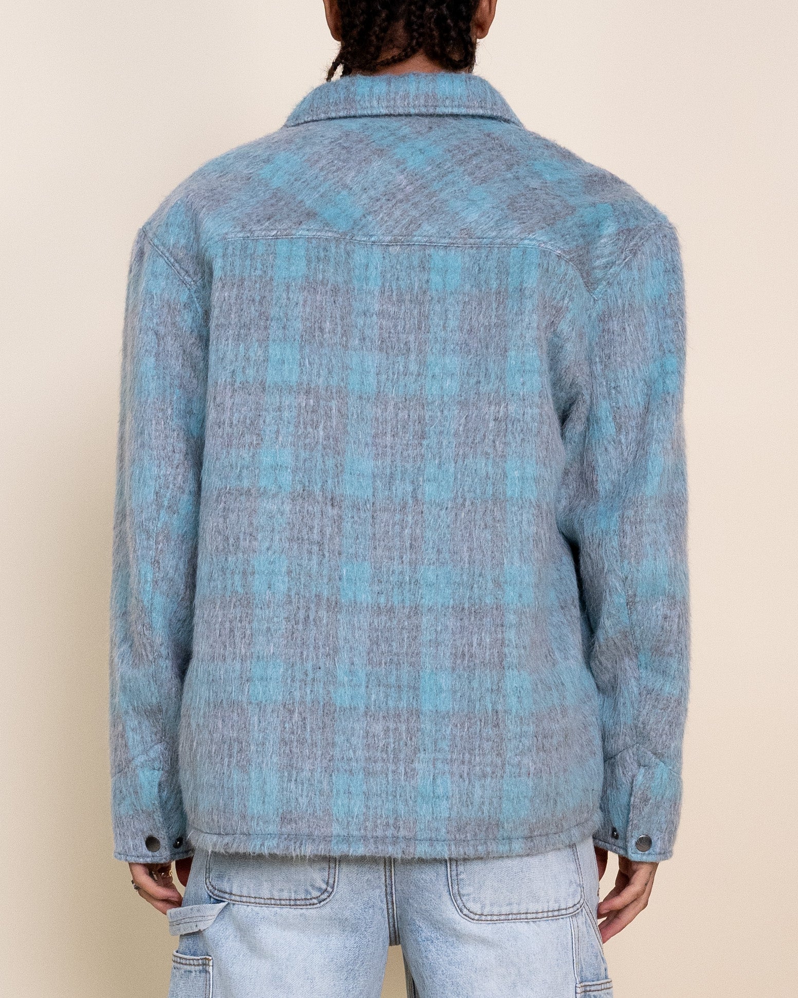EPTM Mohair Chore Coat - Turquoise