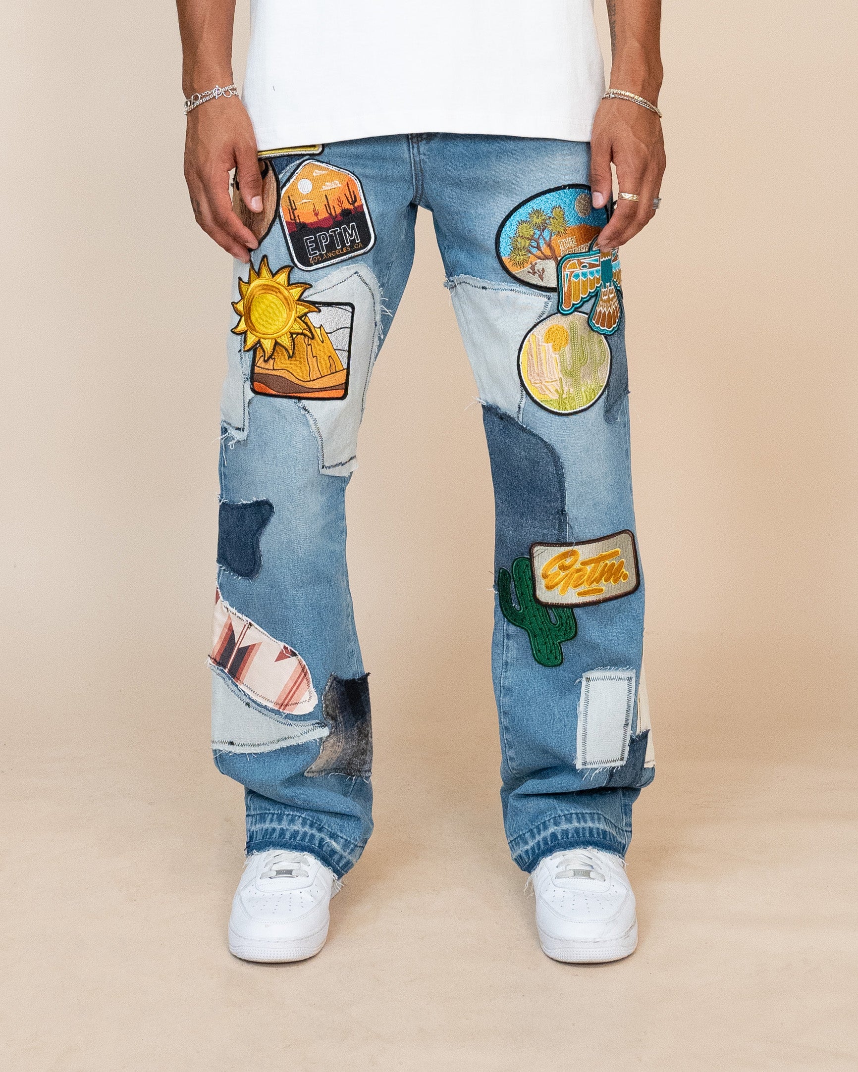 EPTM Patchwork Jeans - Blue