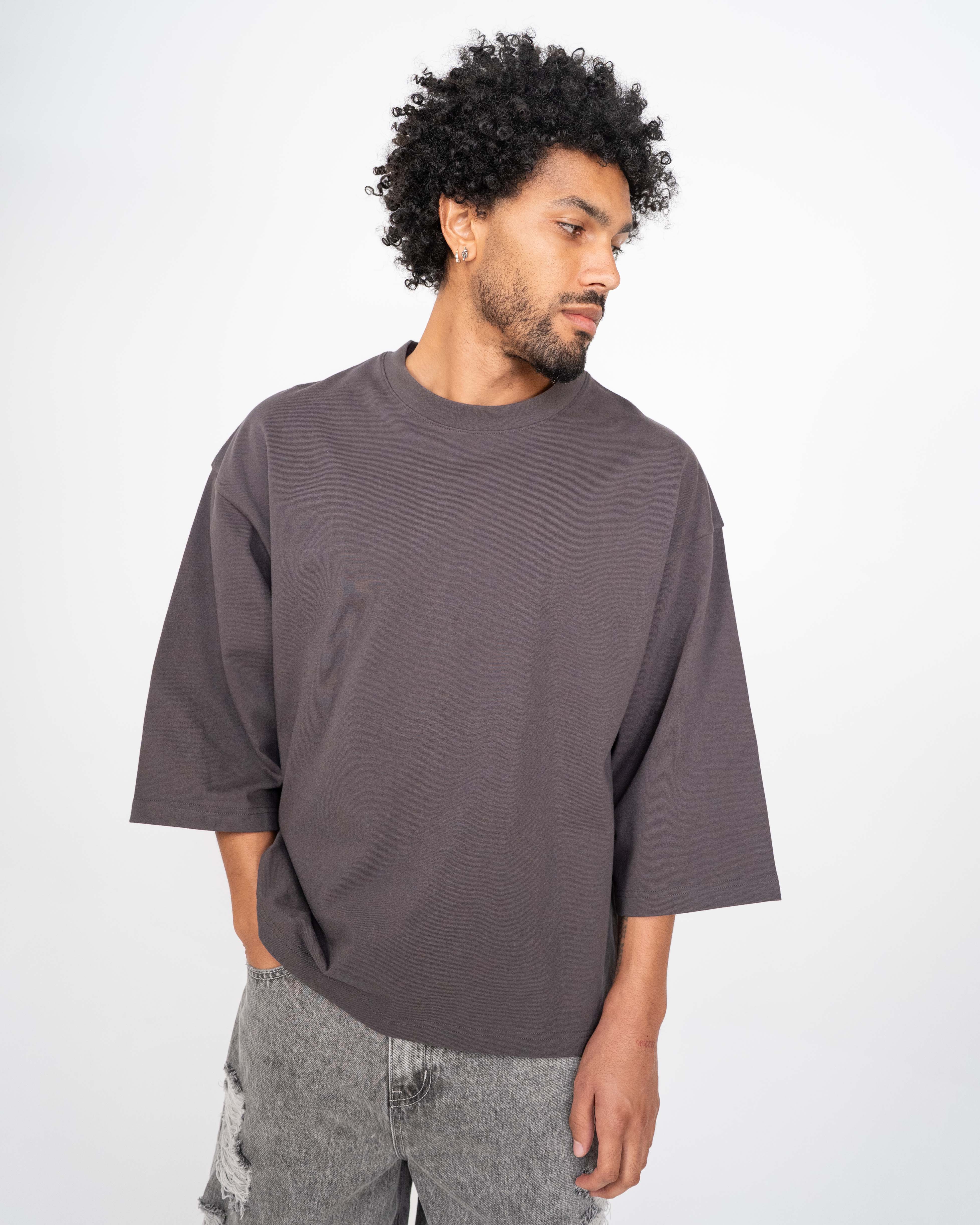 EPTM Perfect Quarter Sleeve Tee - Charcoal