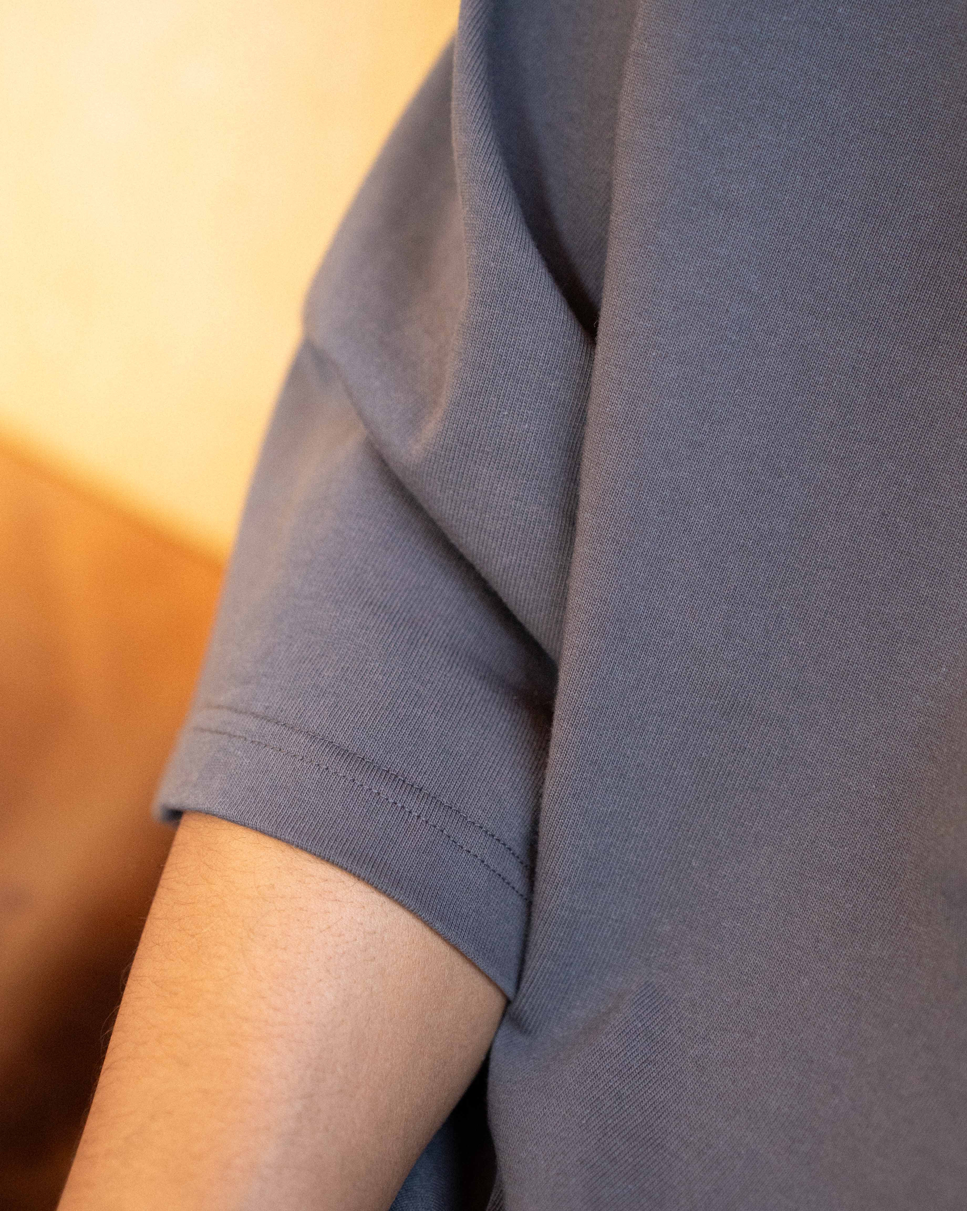 EPTM Perfect Quarter Sleeve Tee - Charcoal