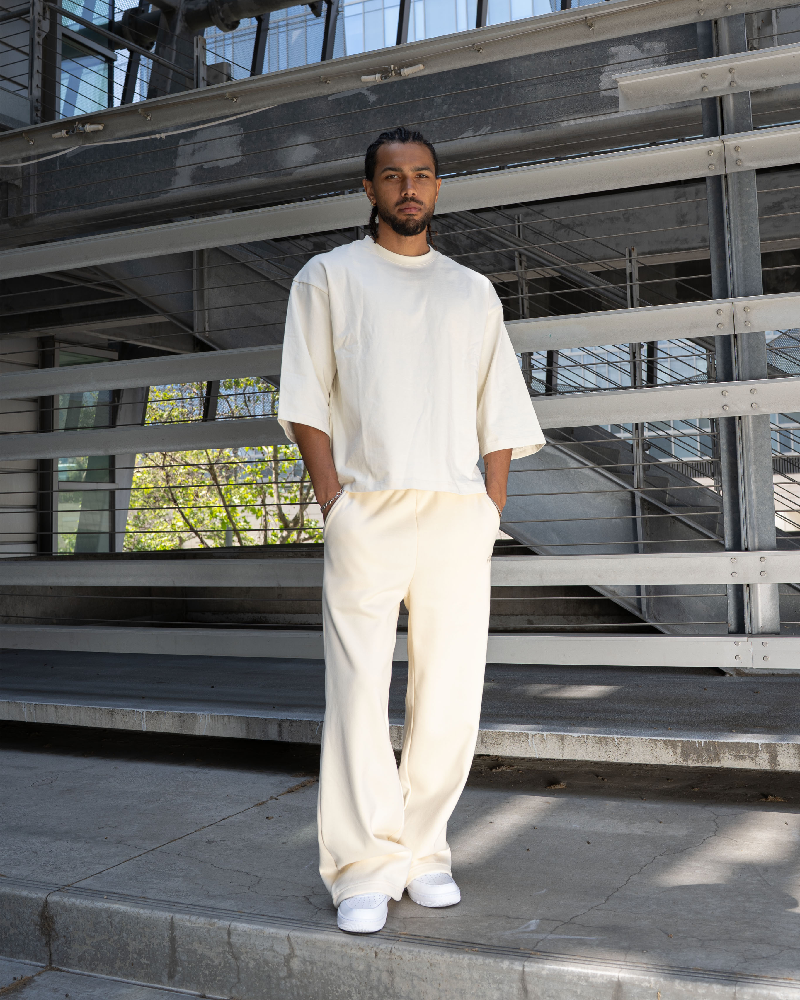 EPTM Perfect Quarter Sleeve Tee - Cream