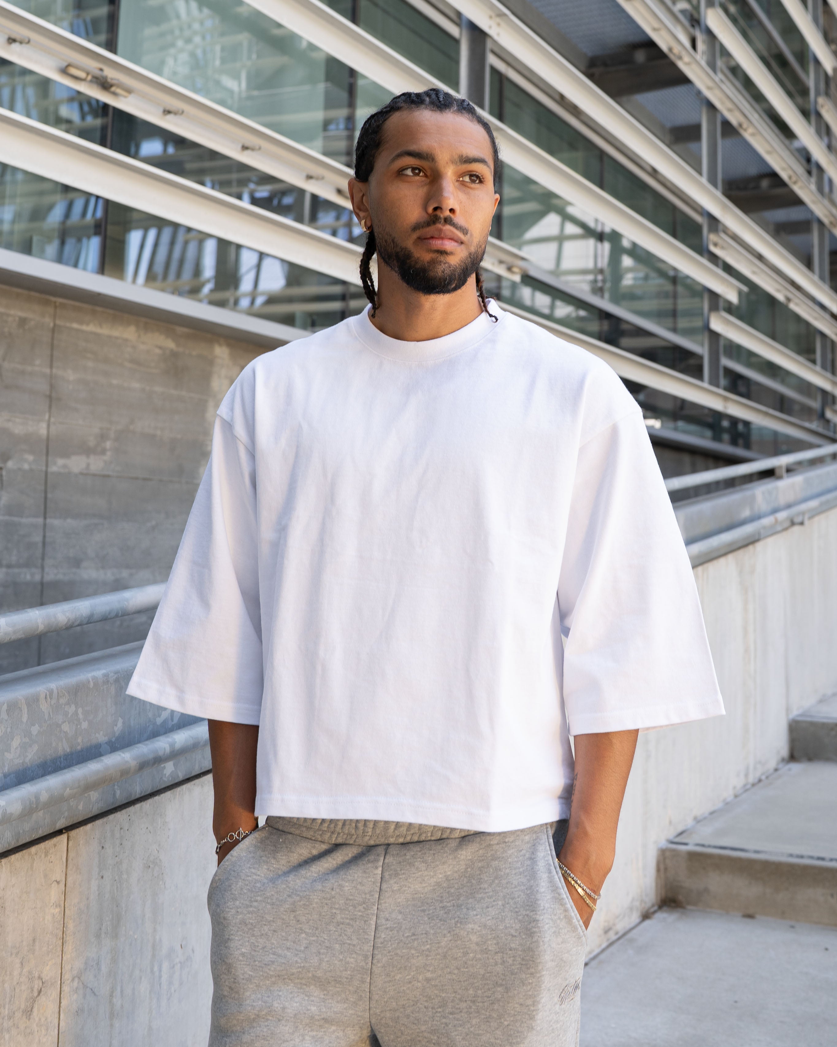 EPTM Perfect Quarter Sleeve Tee - White