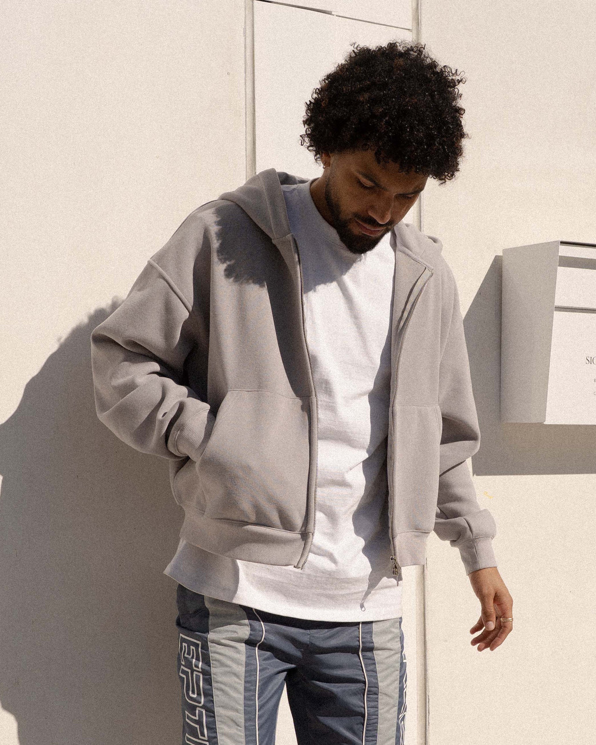 EPTM Perfect Zip Up Hoodie - Grey