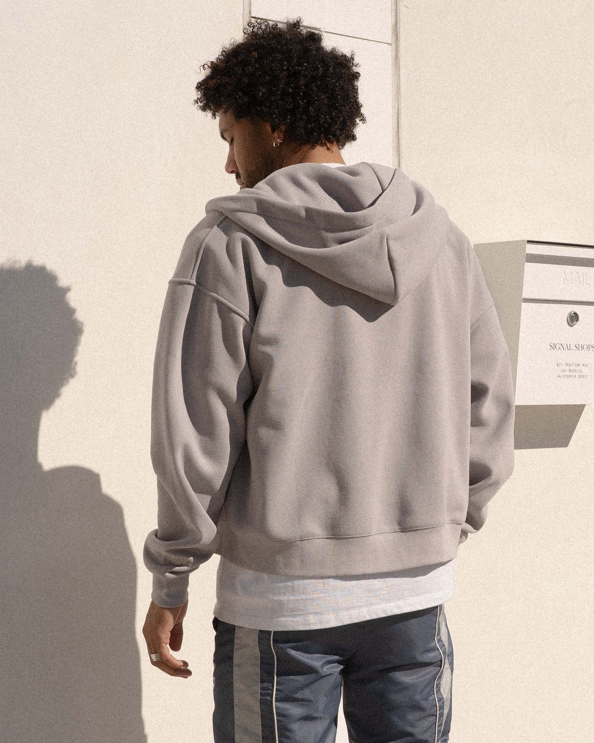 EPTM Perfect Zip Up Hoodie - Grey