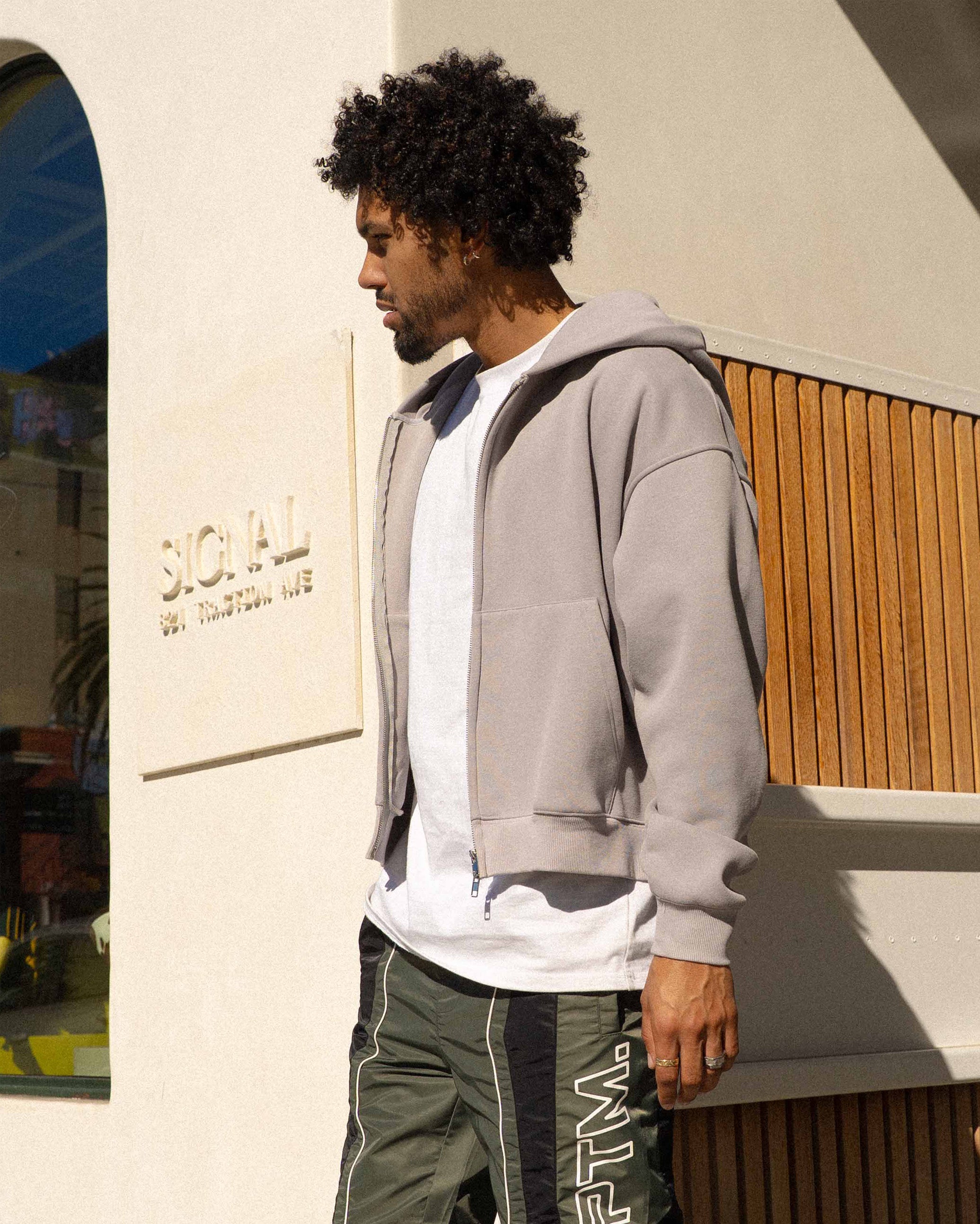 EPTM Perfect Zip Up Hoodie - Grey