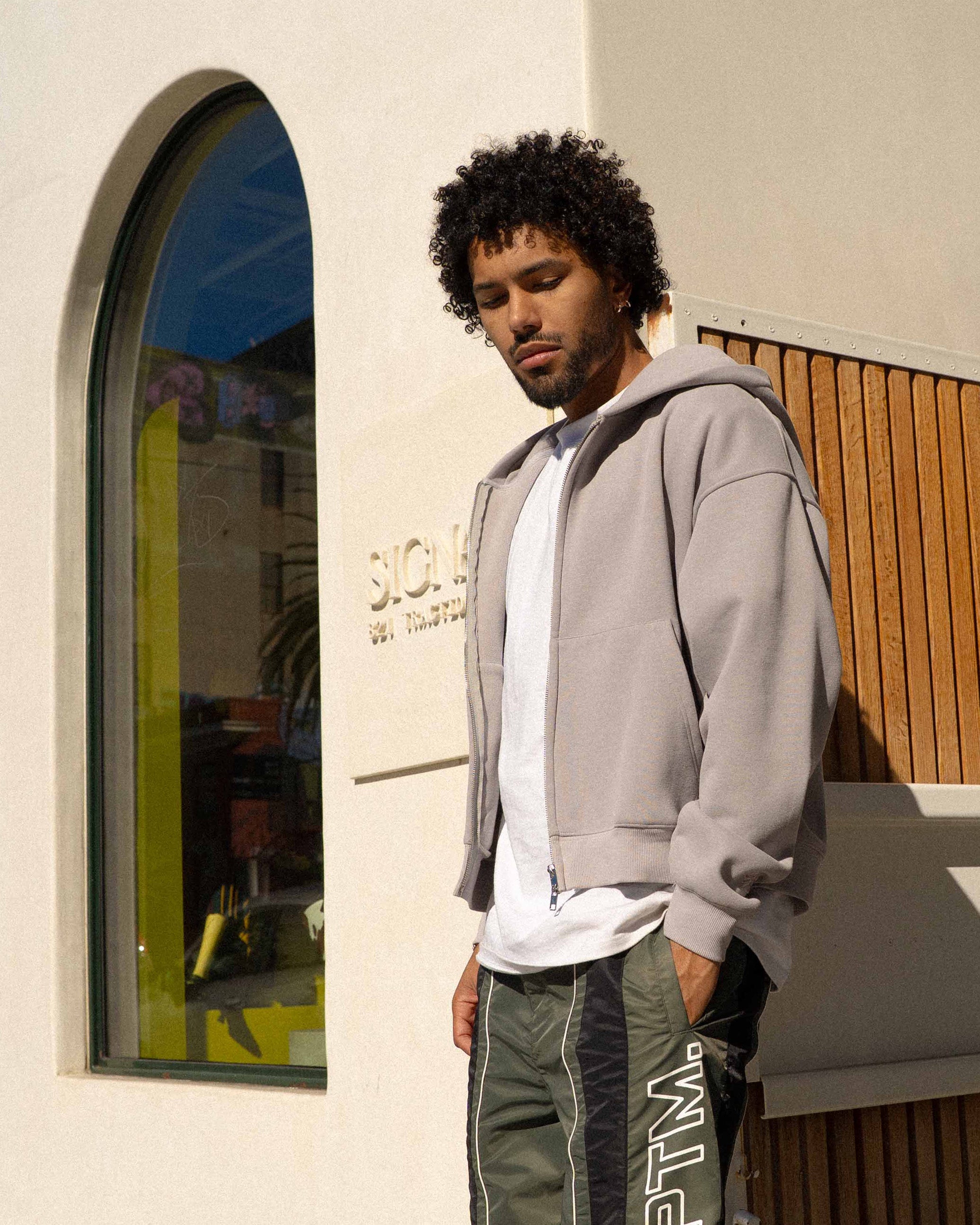 EPTM Perfect Zip Up Hoodie - Grey