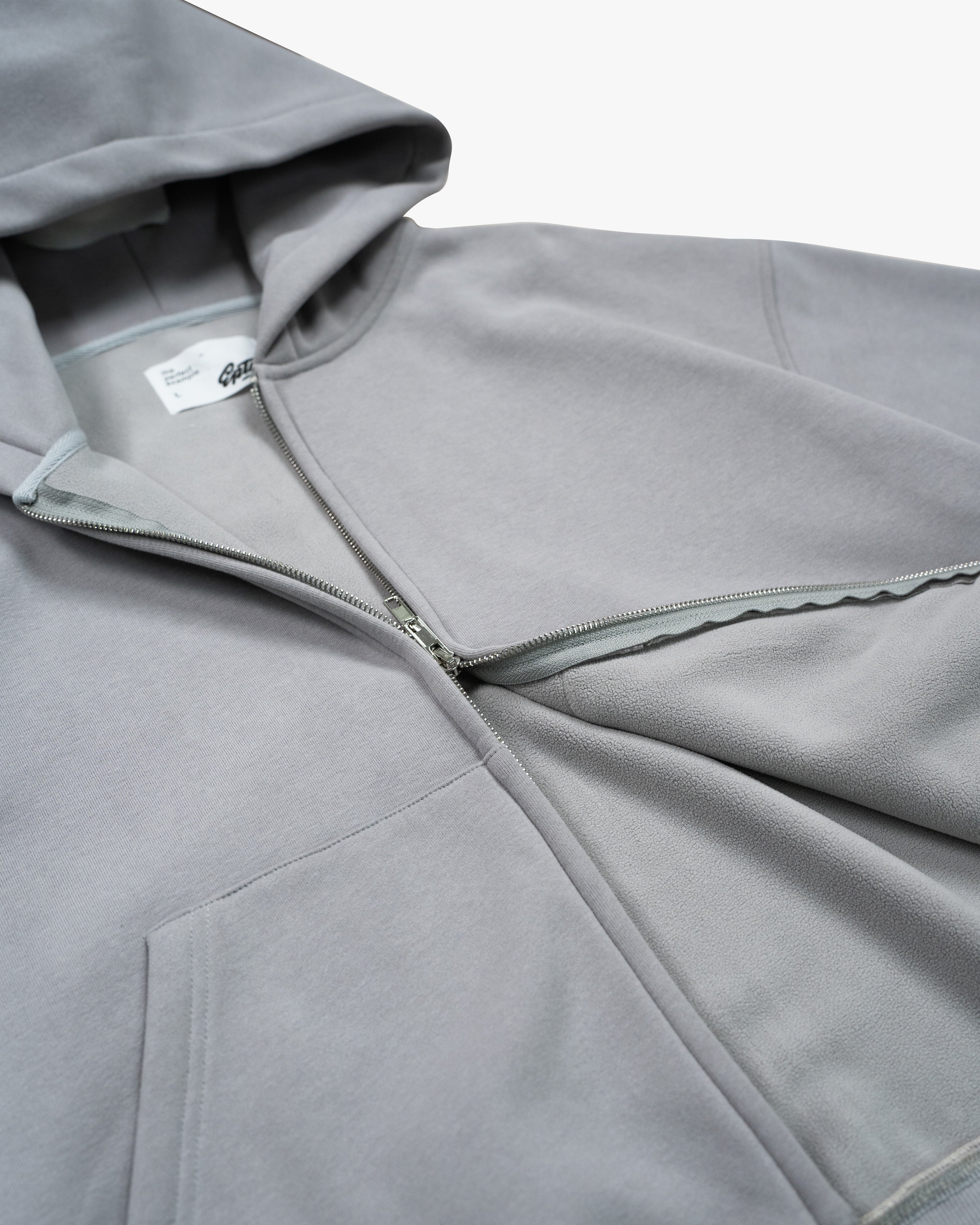 EPTM PERFECT ZIP UP HOODIE - GREY