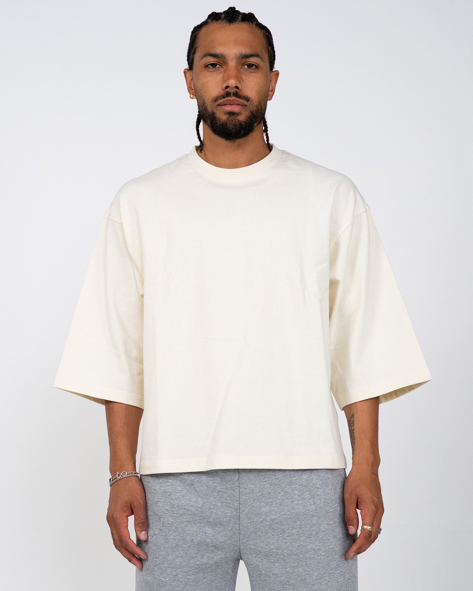 EPTM Perfect Quarter Sleeve Tee - Cream