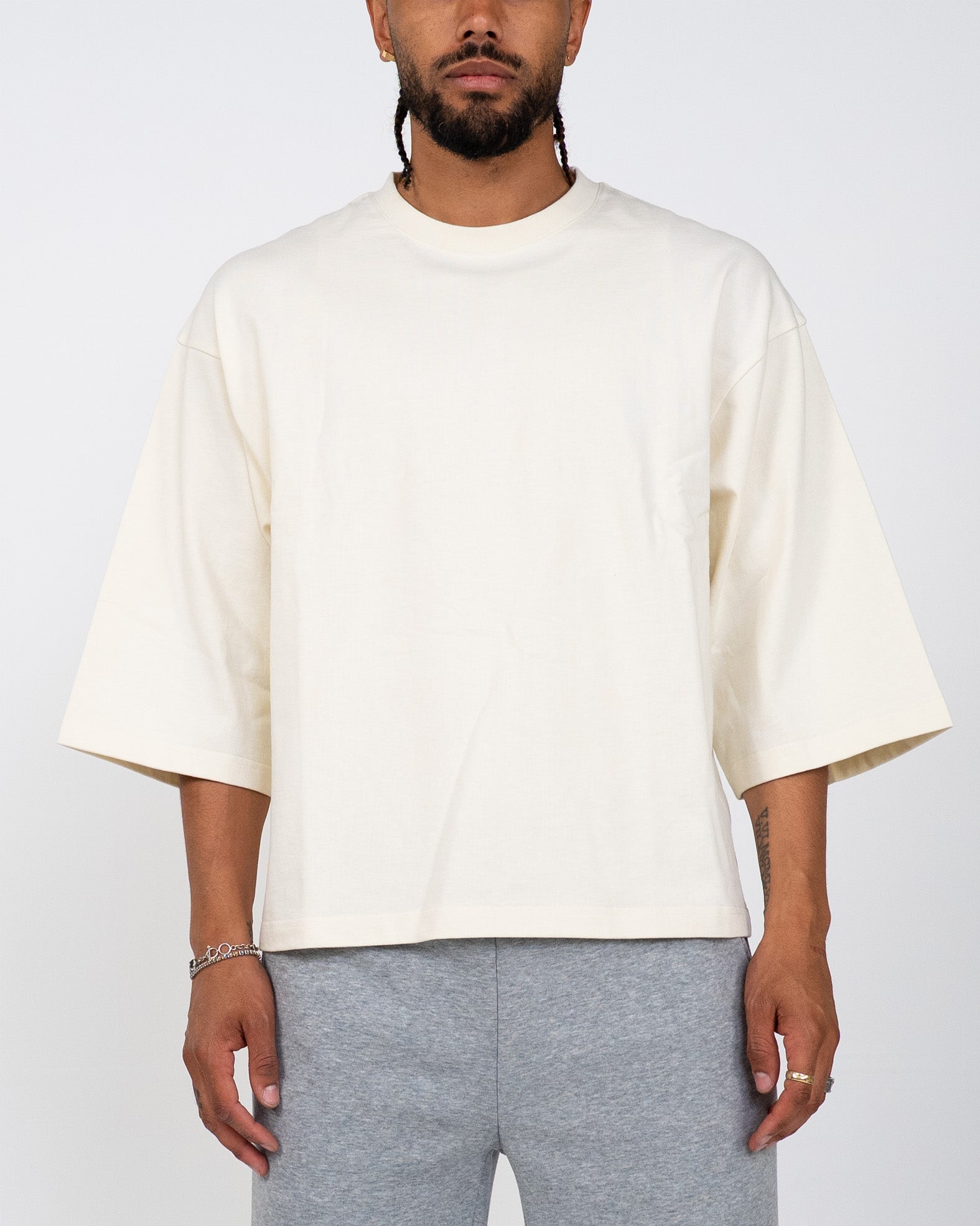 EPTM Perfect Quarter Sleeve Tee - Cream