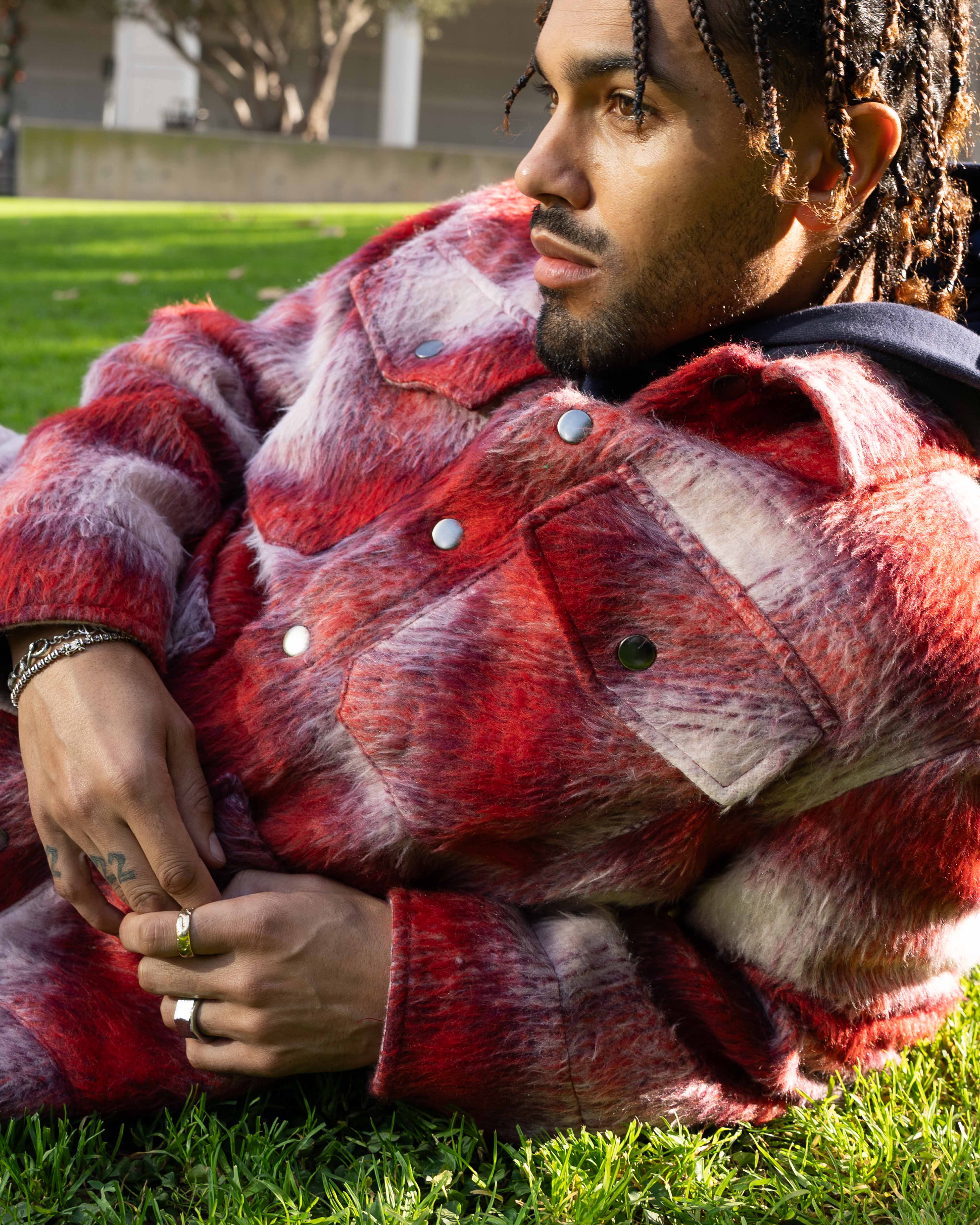 EPTM Mohair Chore Coat - Red