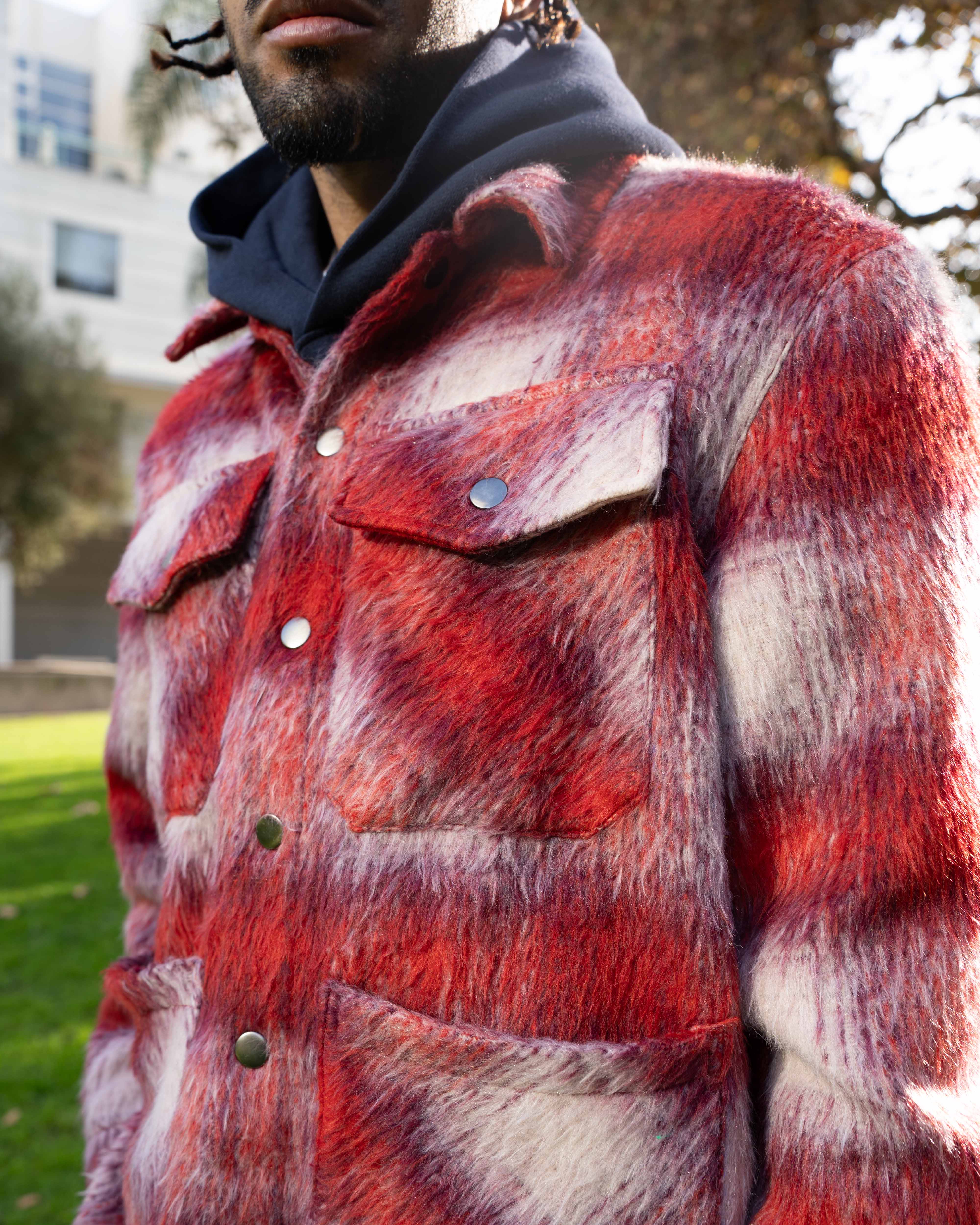 EPTM Mohair Chore Coat - Red