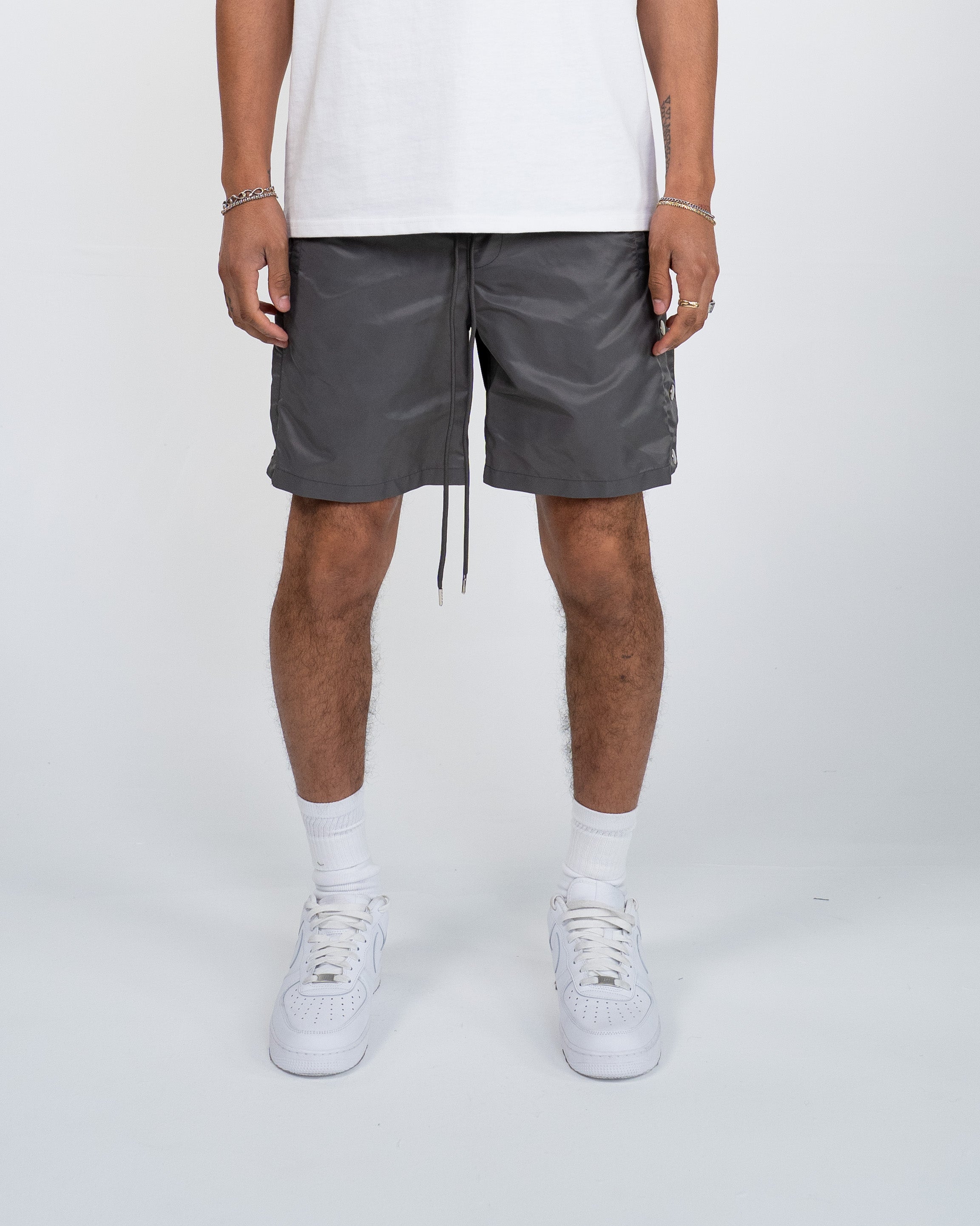 EPTM SNAPPY TRACK SHORTS - GREY