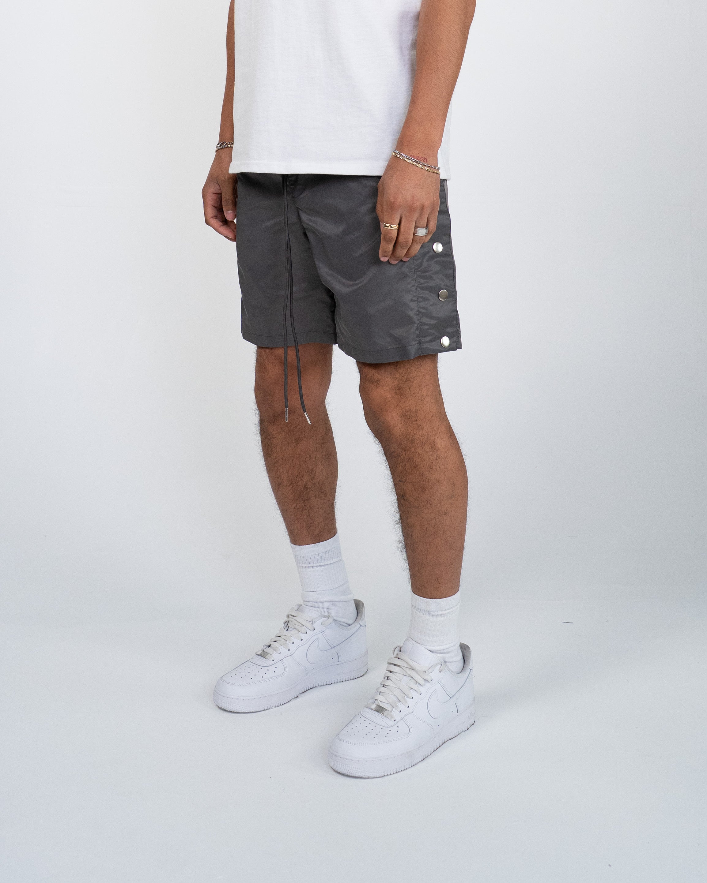 EPTM SNAPPY TRACK SHORTS - GREY