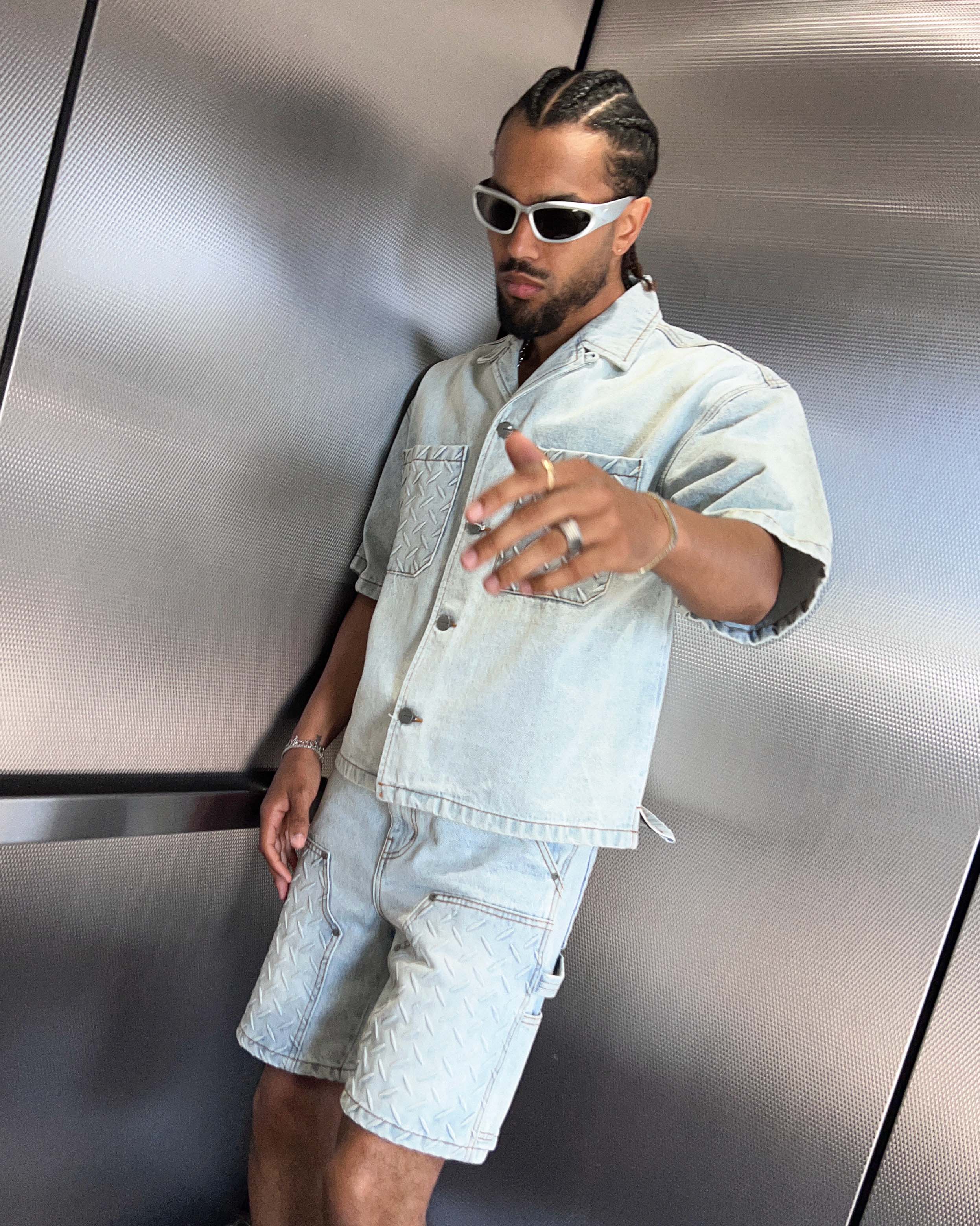 EPTM STEELER DENIM SHIRT - BLUE