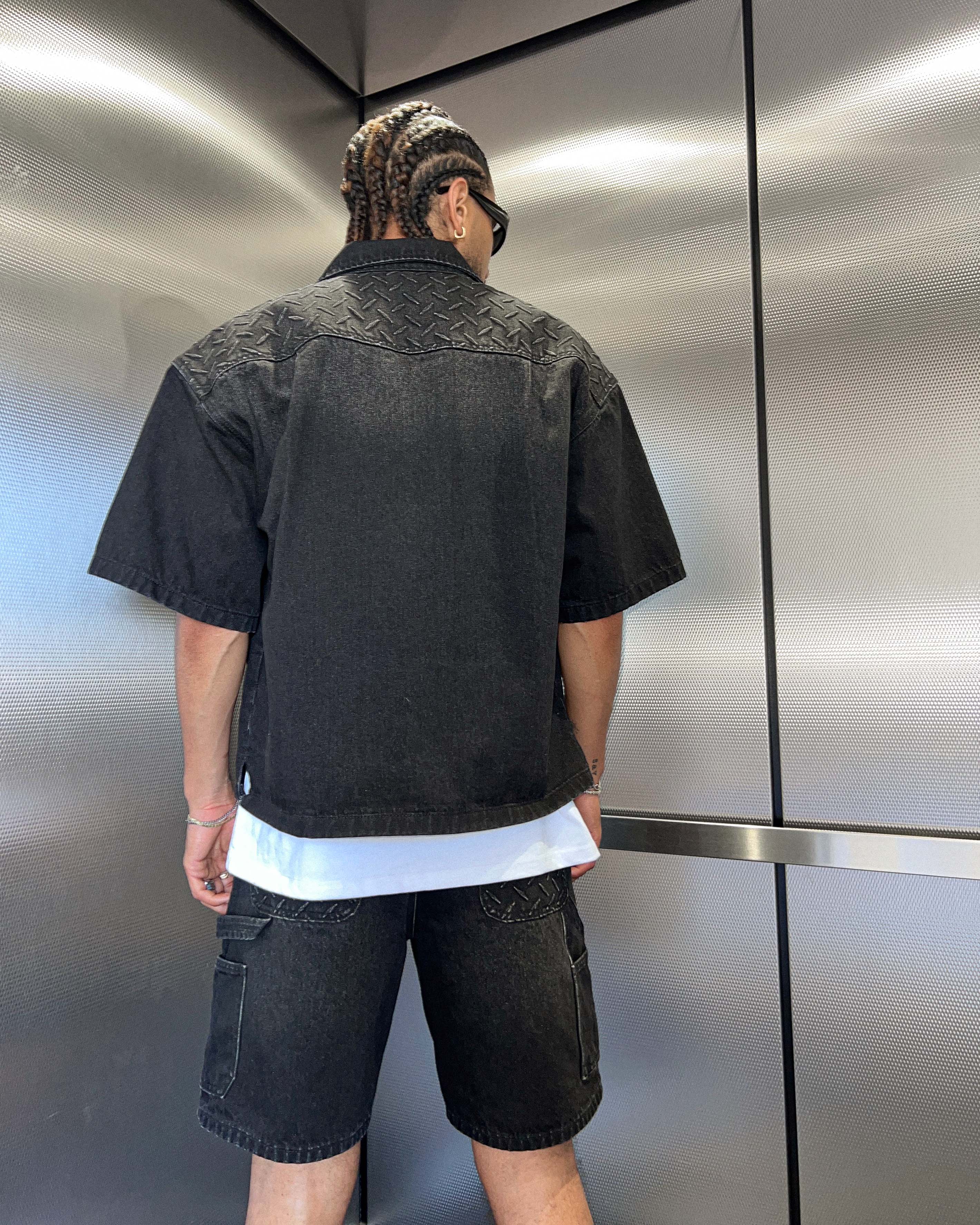 EPTM Steeler Denim Shirt - Black