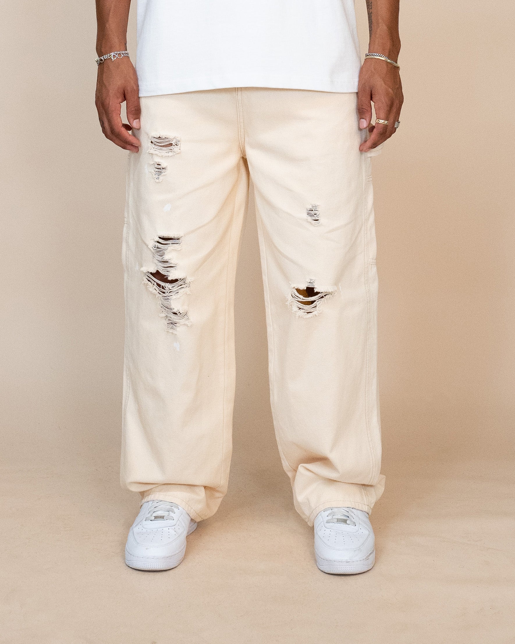 EPTM Vintage Carpenter Pants - Cream