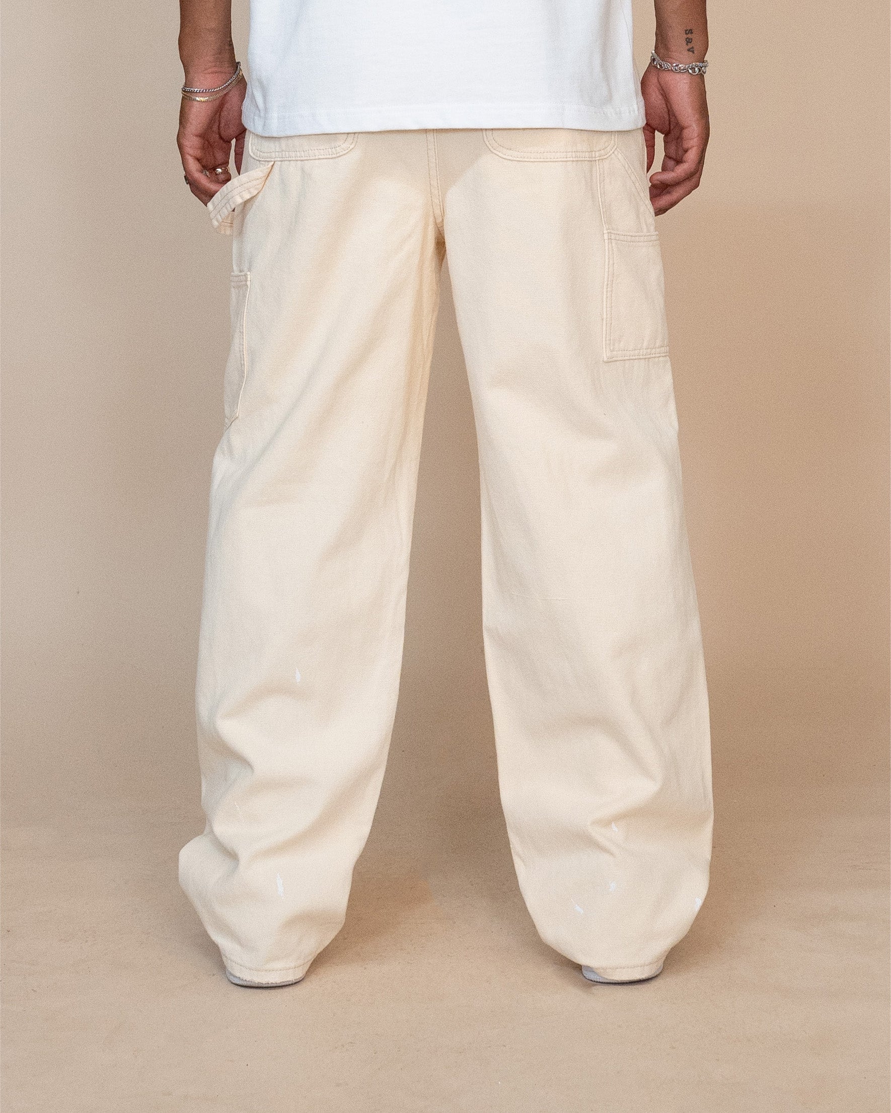 EPTM Vintage Carpenter Pants - Cream