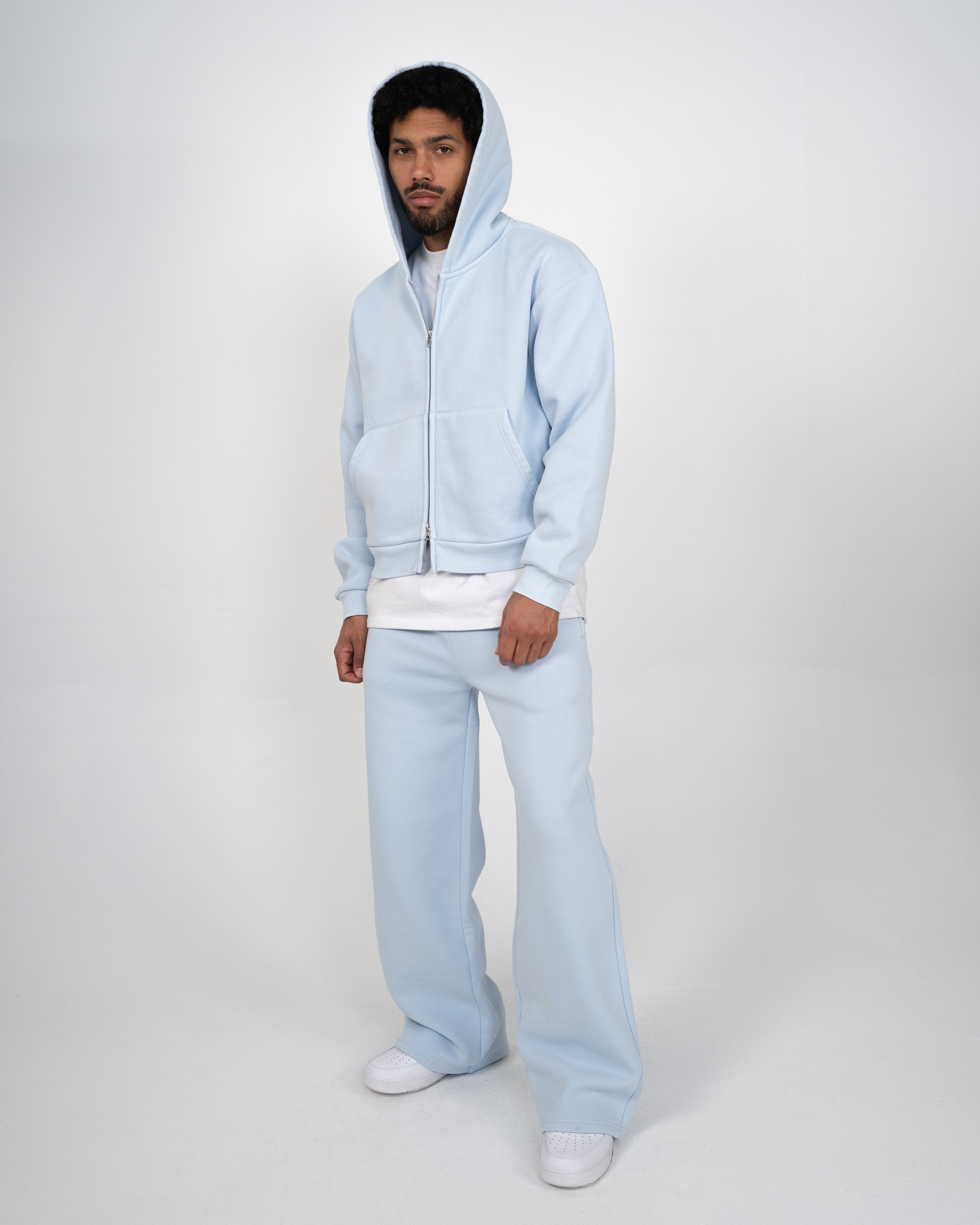 EPTM Vintage Zip Up Hoodie - Sky Blue