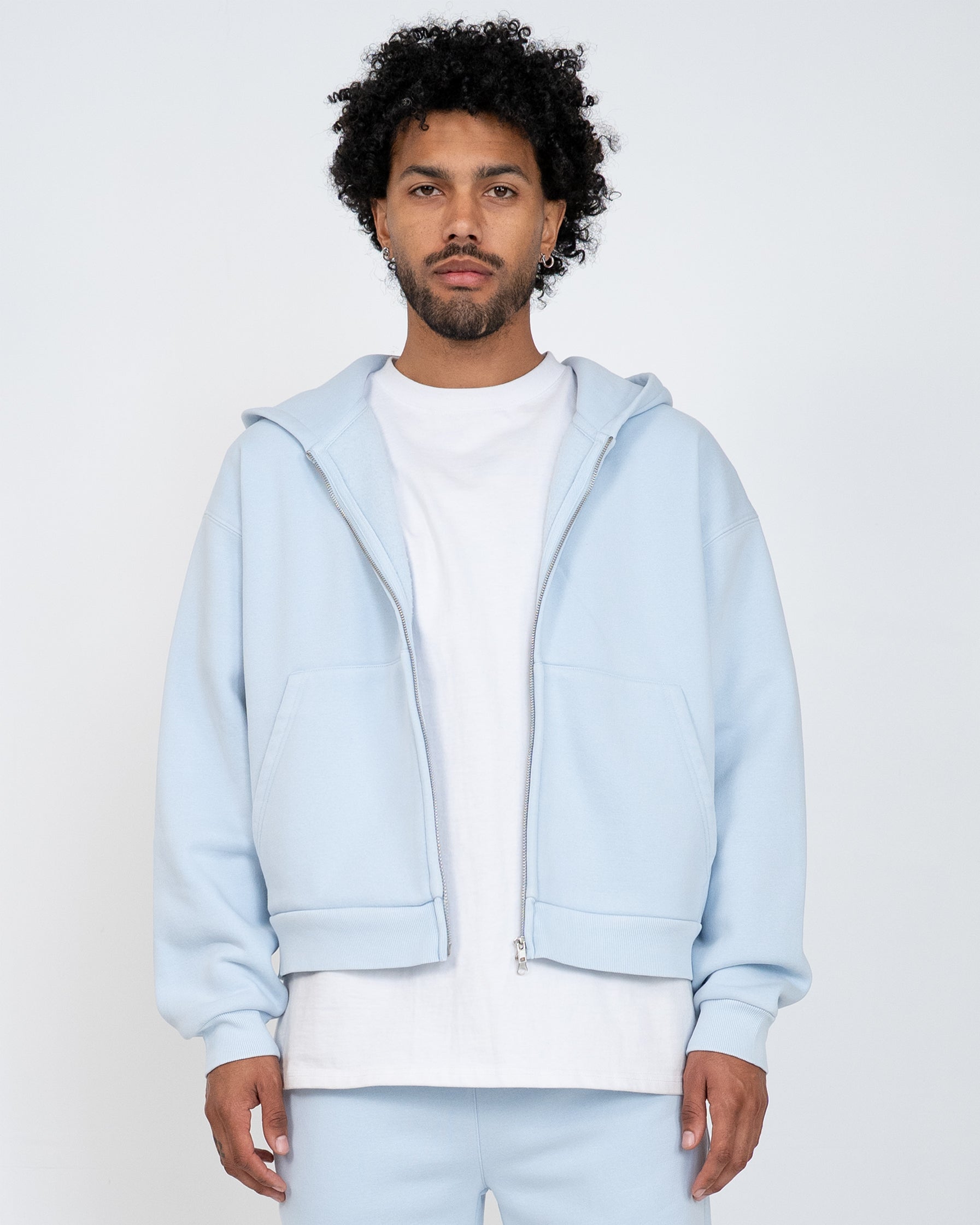 EPTM Vintage Zip Up Hoodie - Sky Blue