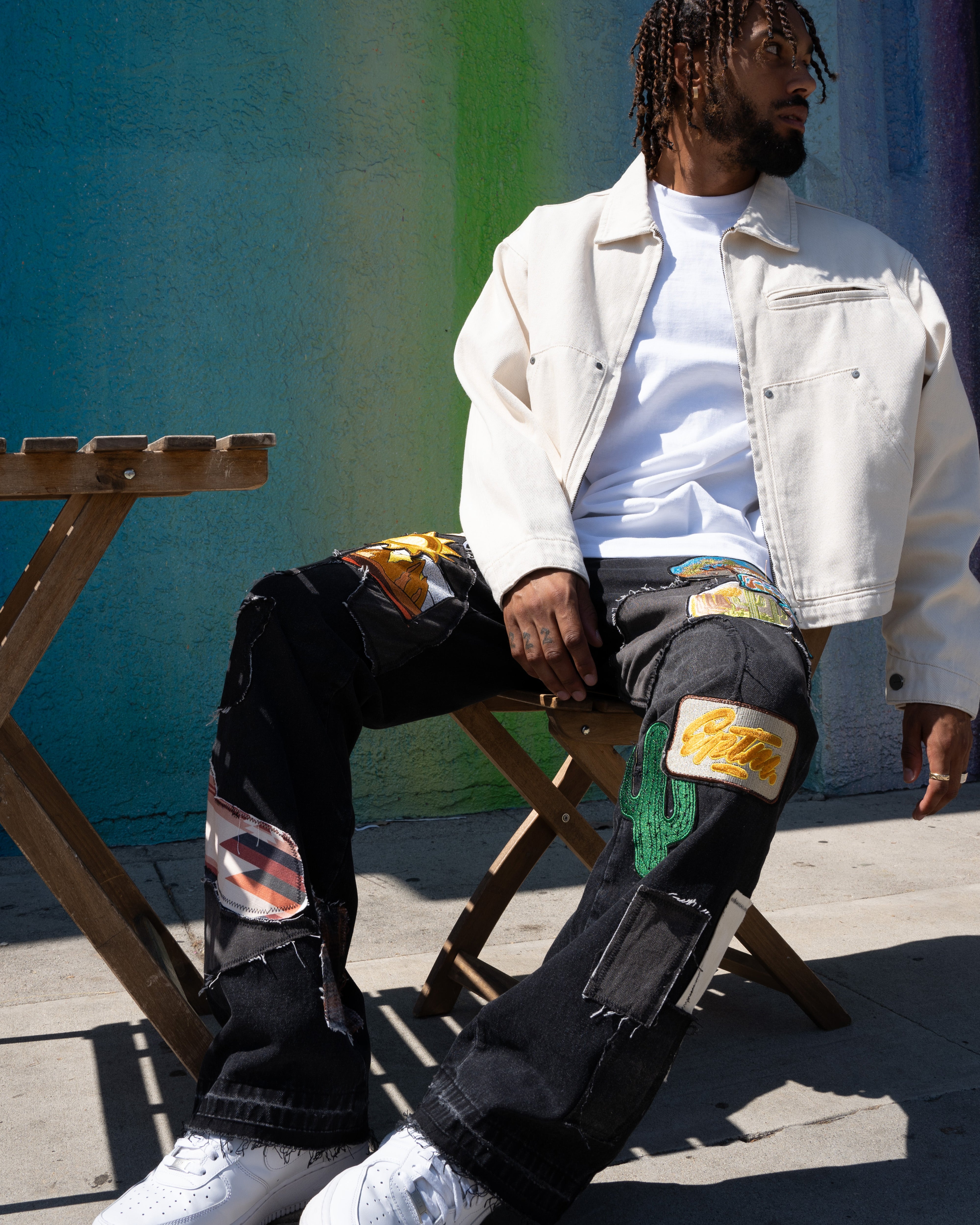 EPTM Patchwork Jeans - Black